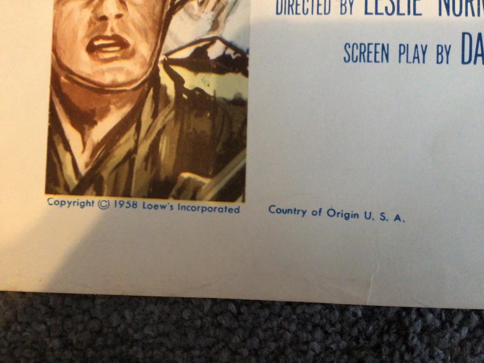 Dunkirk John Mills original Half sheet movie poster Very Good condition, изображение 4