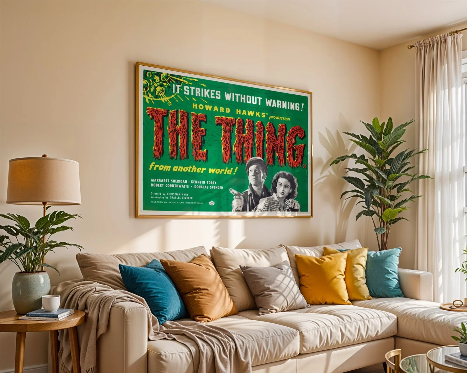The Thing - 1951 Sci-Fi Horror Film Restored 30" x 40" UK Quad Poster, изображение 5
