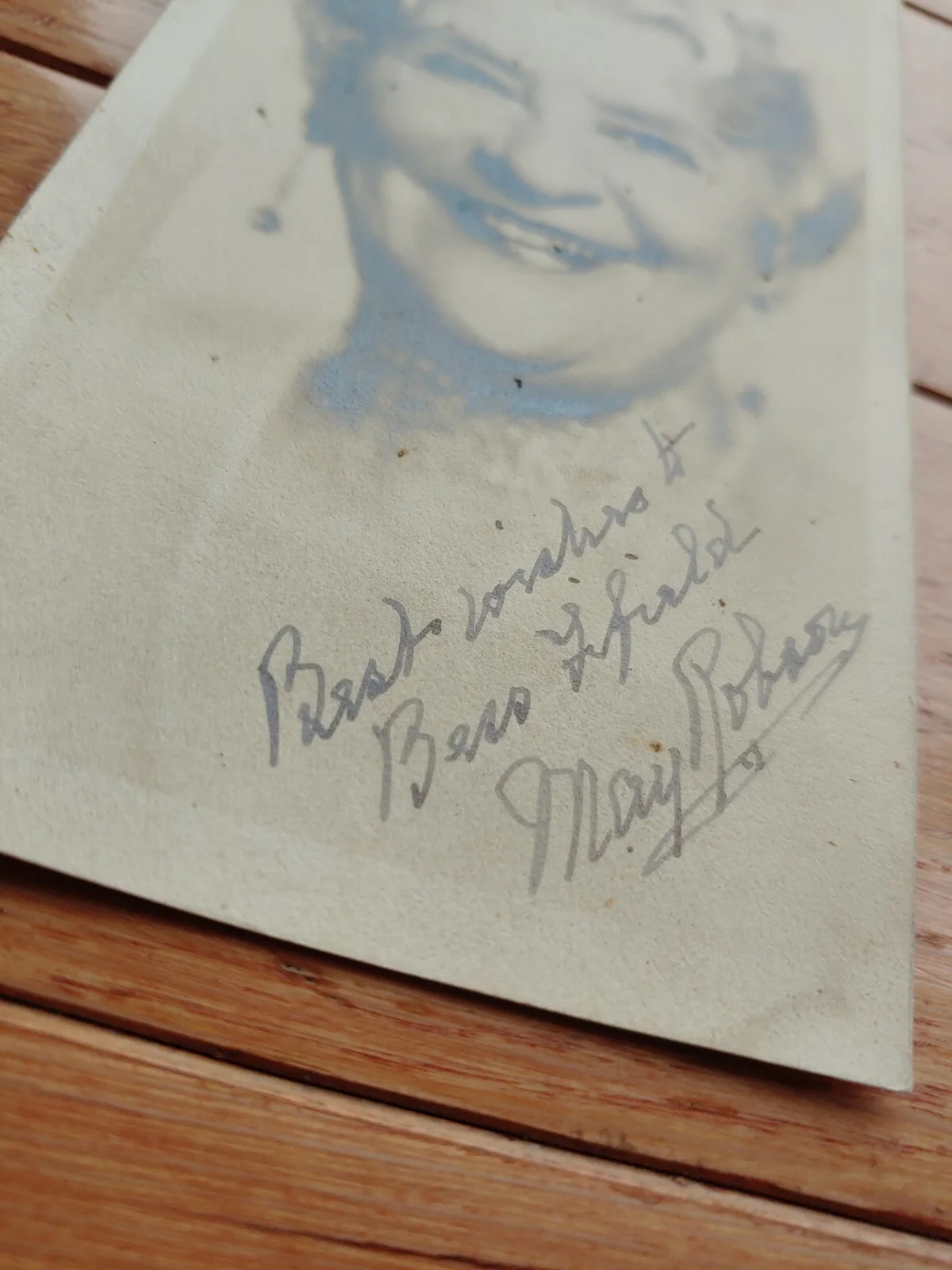 May Robson Original Signed Autographed Inscribed Press Photo 1930s, image 2