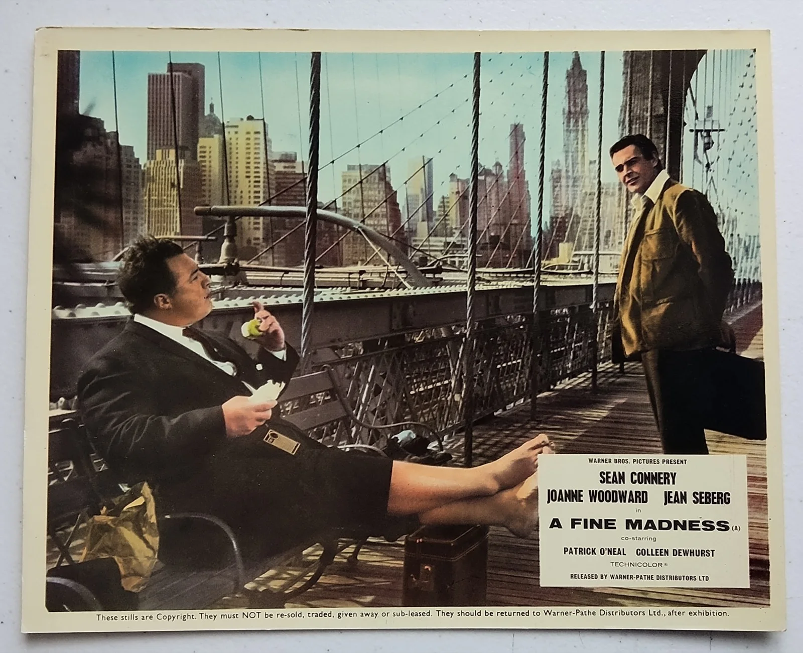 A FINE MADNESS, SET OF 8 UK LOBBY CARDS, SEAN CONNERY., image 4