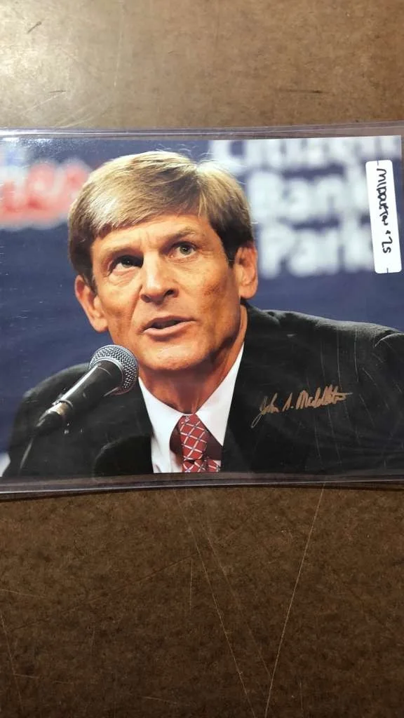 Candi Milo — John S. Middleton Signed 8x10 Photo Autograph Philadelphia Phillies Owner, image 2