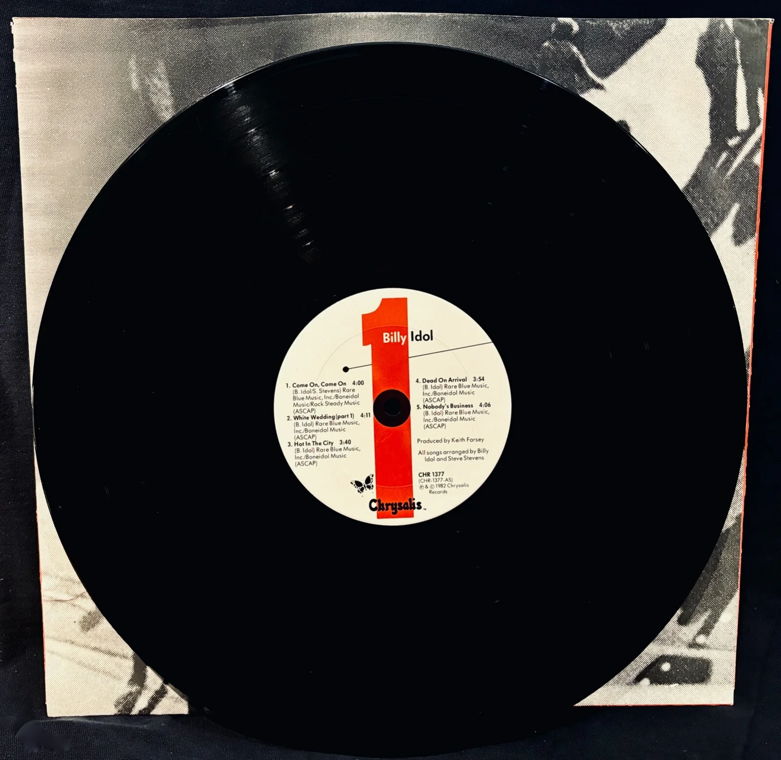 BILLY IDOL & STEVE STEVENS Signed BILLY IDOL Promo/DJ Album~N Mint~CHRYSALIS, изображение 3