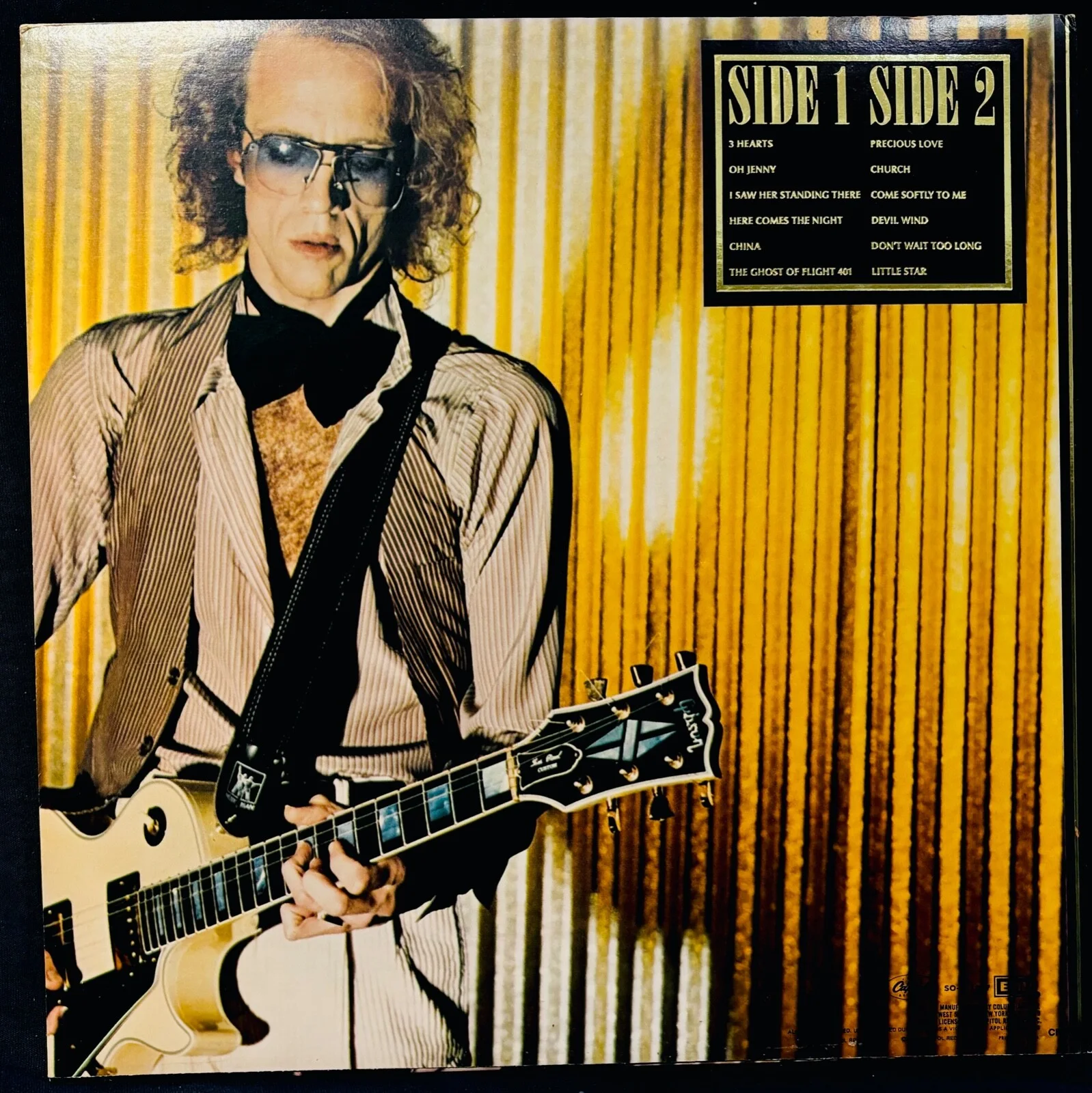 BOB WELCH Signed THREE HEARTS Album~Fleetwood Mac~Near Mint! CAPITOL #SO-511907, изображение 3