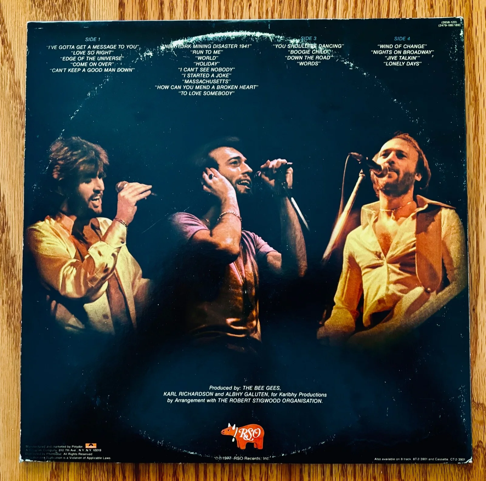 THE BEE GEES Signed HERE AT LAST - LIVE Album By Robin, Maurice & Barry Gibb, изображение 4
