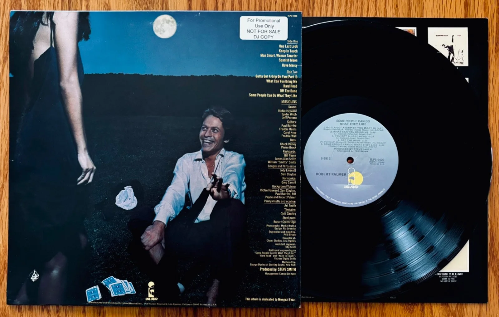 ROBERT PALMER Signed SOME PEOPLE CAN DO WHAT THEY LIKE Promo/DJ Album~Near Mint, изображение 2