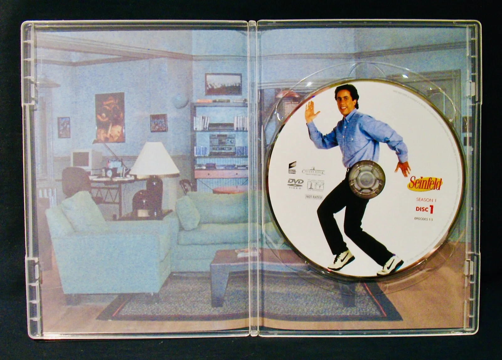 Jerry Seinfeld — SEINFELD~Jerry Seinfeld Signed Season 1 DVD~Comedian~Larry David, image 2