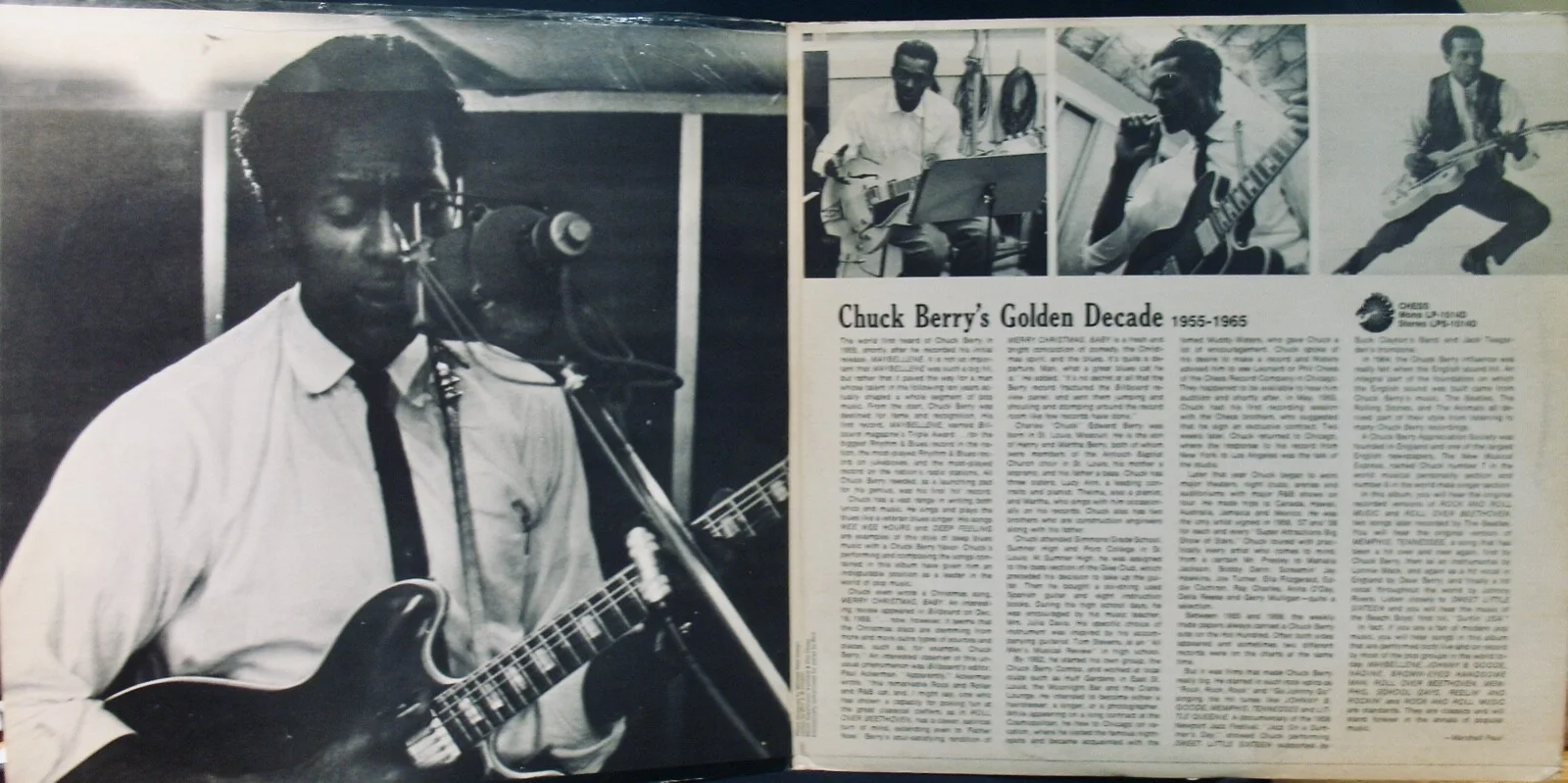 CHUCK BERRY~Signed GOLDEN DECADE Double Album~CHESS #LPS-1514~Near Mint Vinyl, изображение 3