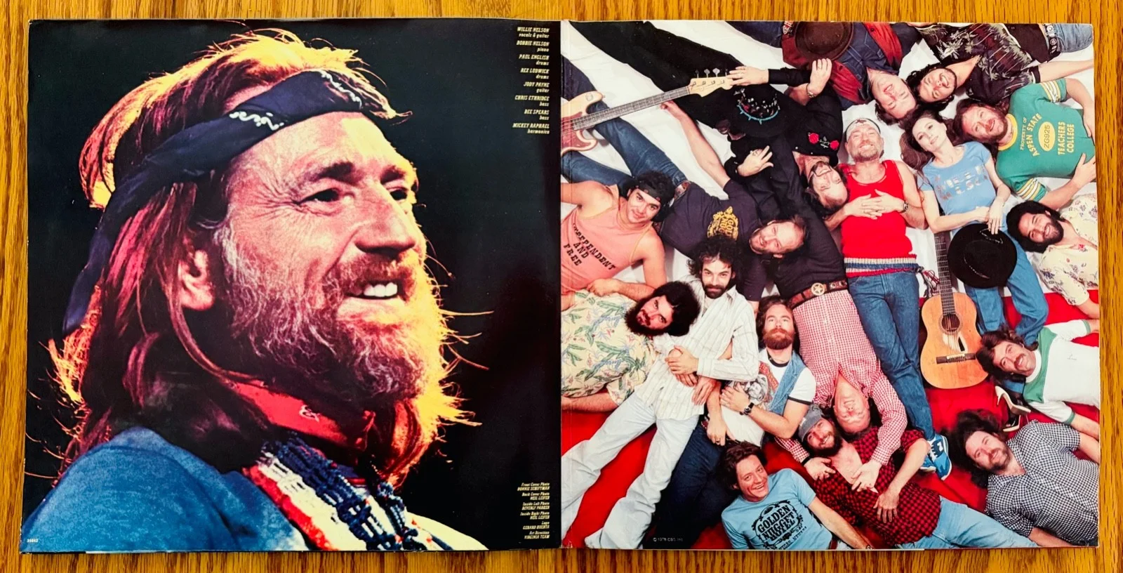 WILLIE NELSON~Signed WILLIE & FAMILY LIVE Double Album~Near Mint! The Highwaymen, изображение 4