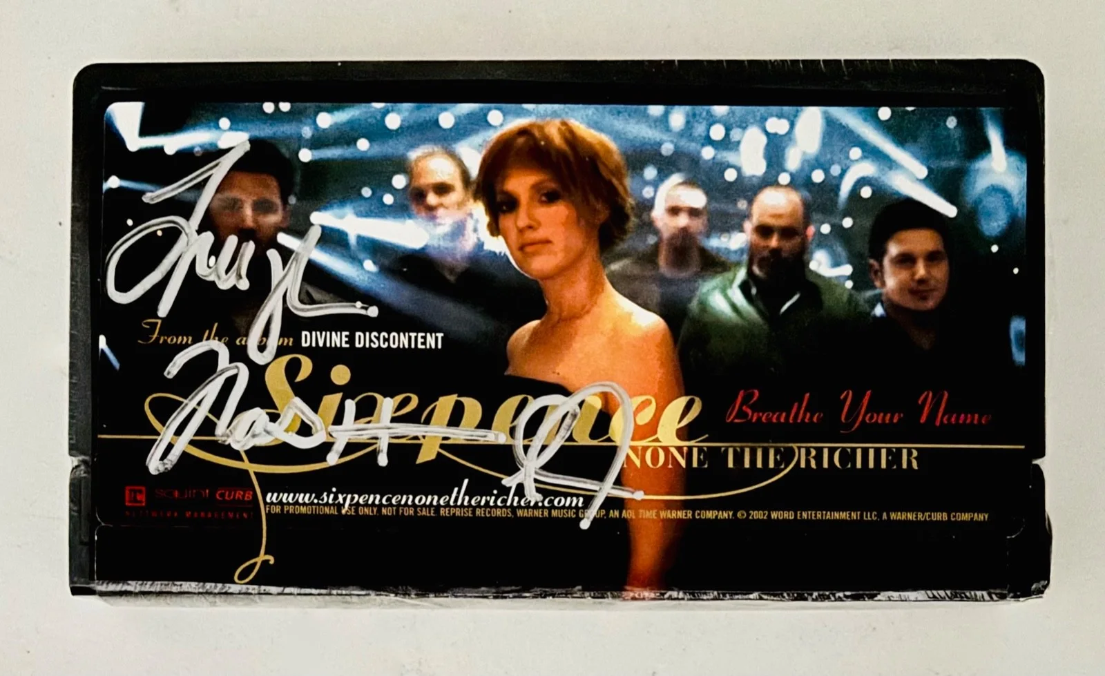 SIXPENCE NONE THE RICHER~Leigh Nash Signed BREATHE YOUR NAME Promo Video Tape, изображение 4