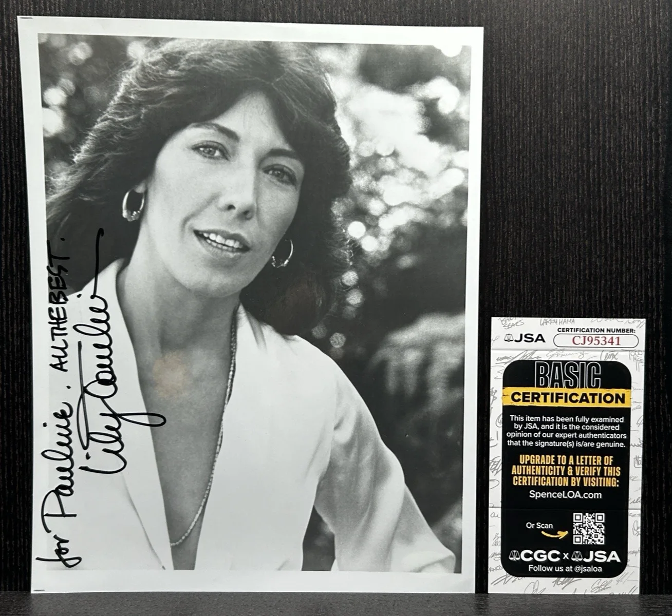 Lili Tomlin — LILI TOMLIN HAND SIGNED PHOTO Original Autograph JSA COA Comedy Legend 9 to 5, изображение 2