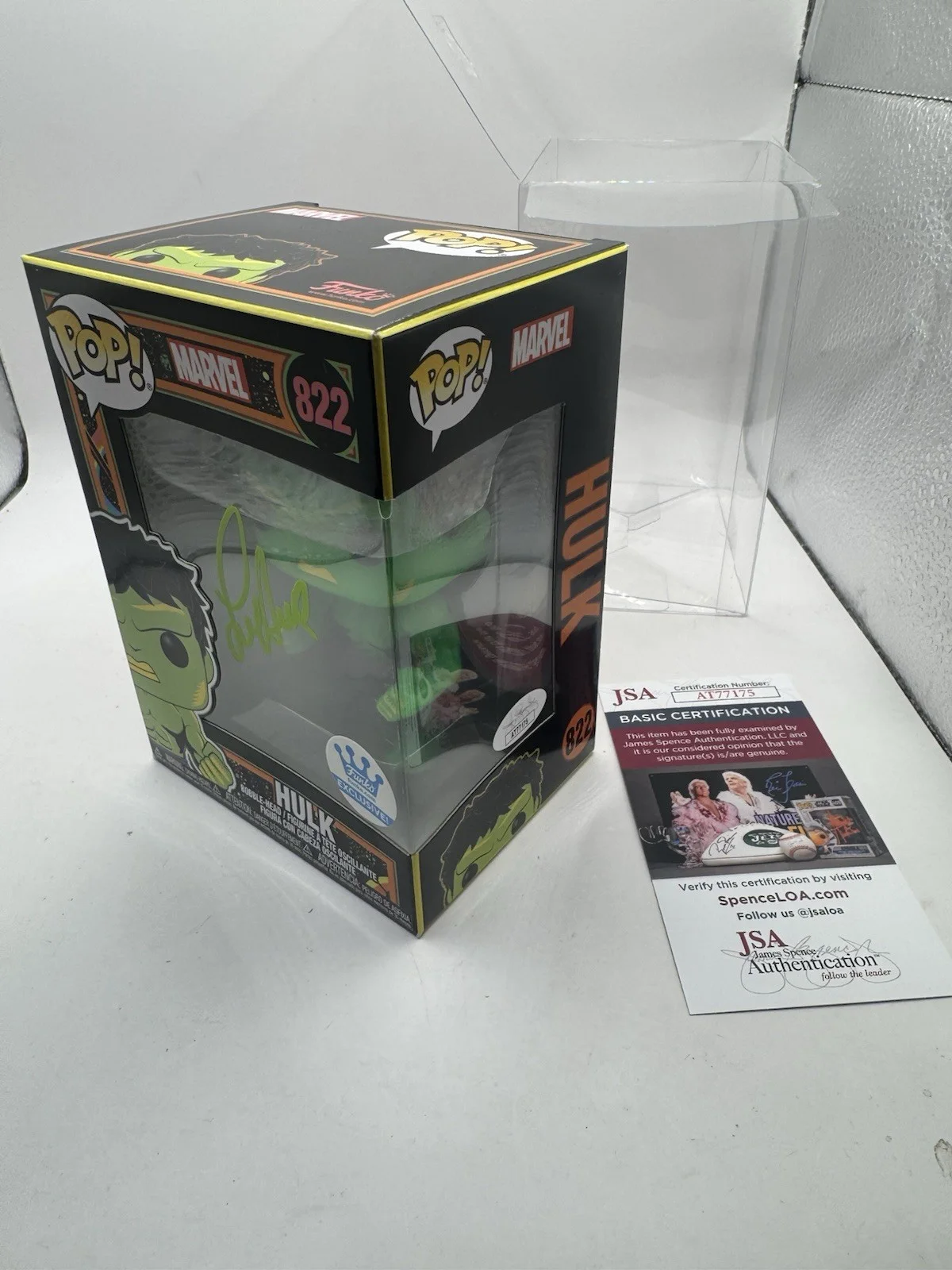 Funko Pop Lou Ferrigno Signed Marvel the Hulk Figure with JSA COA Fast Shipping, image 2