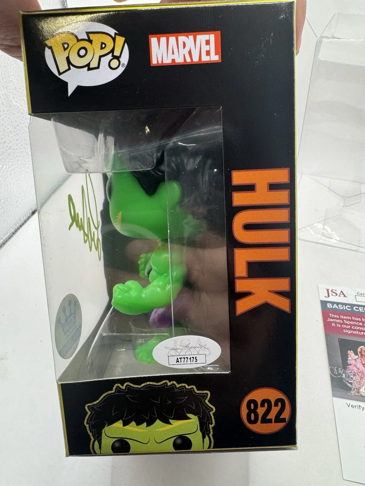 Funko Pop Lou Ferrigno Signed Marvel the Hulk Figure with JSA COA Fast Shipping, image 5