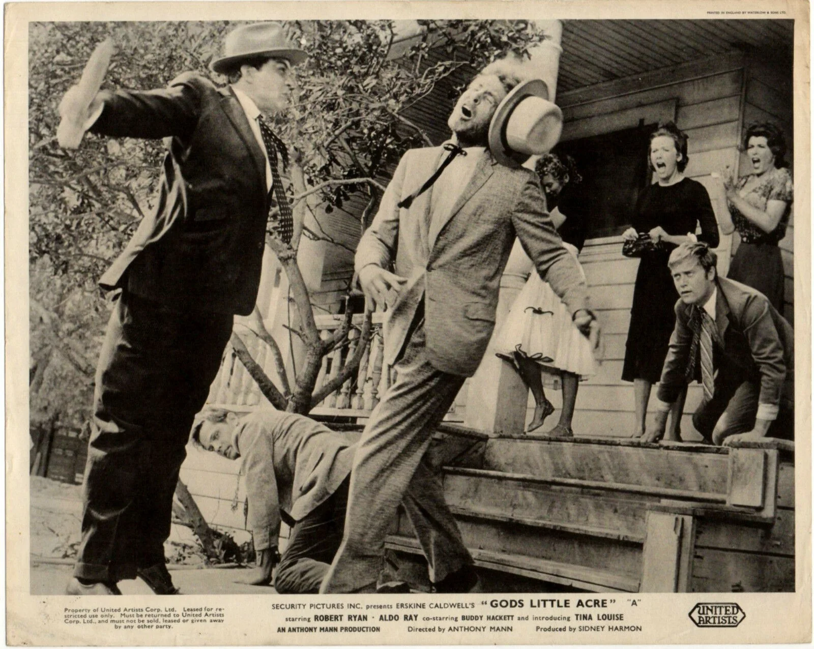 GOD’S LITTLE ACRE 1958 Robert Ryan, Jack Lord, Fay Spain 2 UK 10x8 LOBBY CARDS, изображение 2