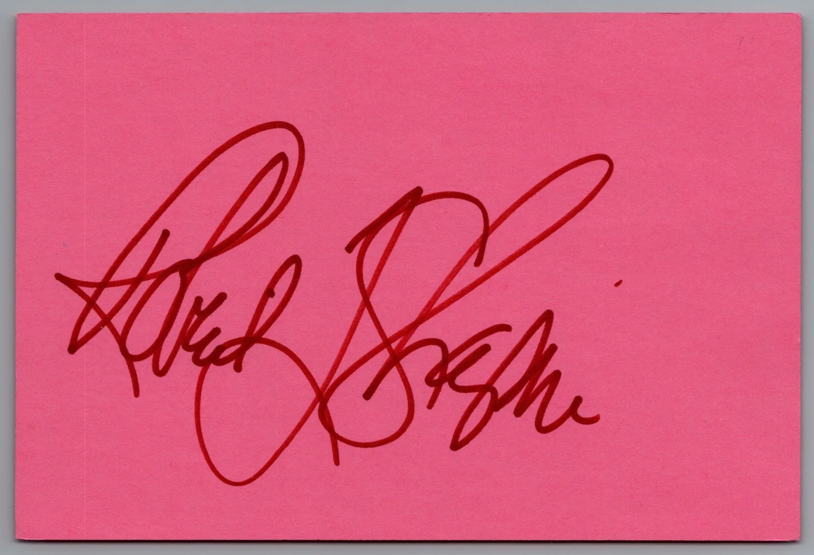 Robert Shapiro — Robert Shapiro Signed 4x6 Index Card OJ Simpson Lawyer Autographed