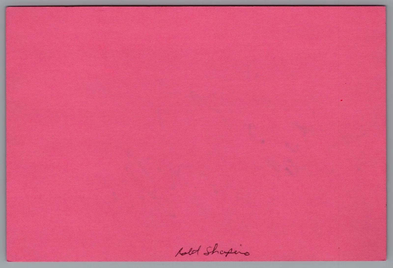 Robert Shapiro — Robert Shapiro Signed 4x6 Index Card OJ Simpson Lawyer Autographed, image 2