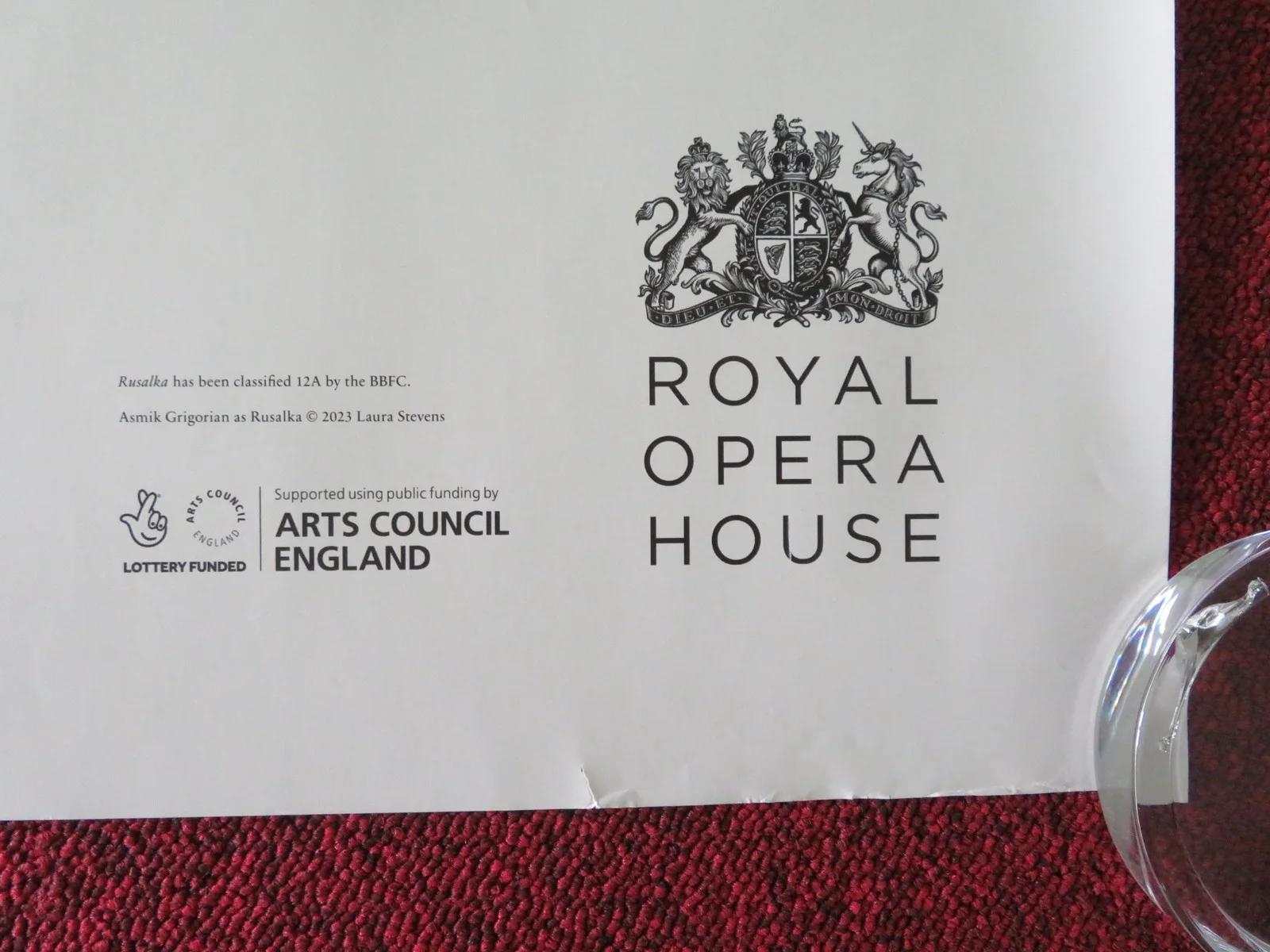 Royal Opera House Rusalka UK Quad Rolled Poster Antonin Dvorak 2024, изображение 5