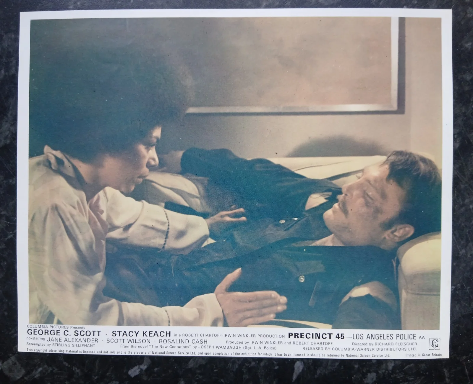 PRECINCT 45, AKA THE NEW CENTURIONS. SET OF 8 UK LOBBY CARDS. GEORGE C SCOTT., изображение 4