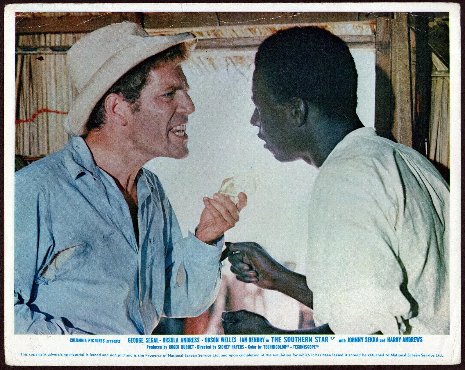 SOUTHERN STAR 1968 George Segal, Johnny Sekka 3 UK 10x8 LOBBY CARDS, изображение 3