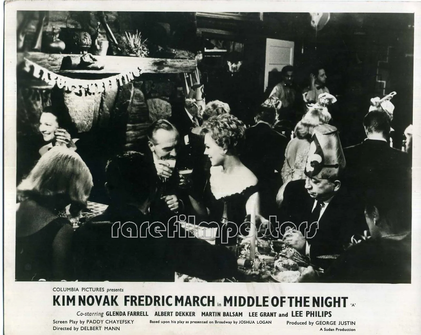 MIDDLE OF THE NIGHT 1959 Fredric March, Kim Novak 4 10x8 LOBBY CARDS, изображение 4