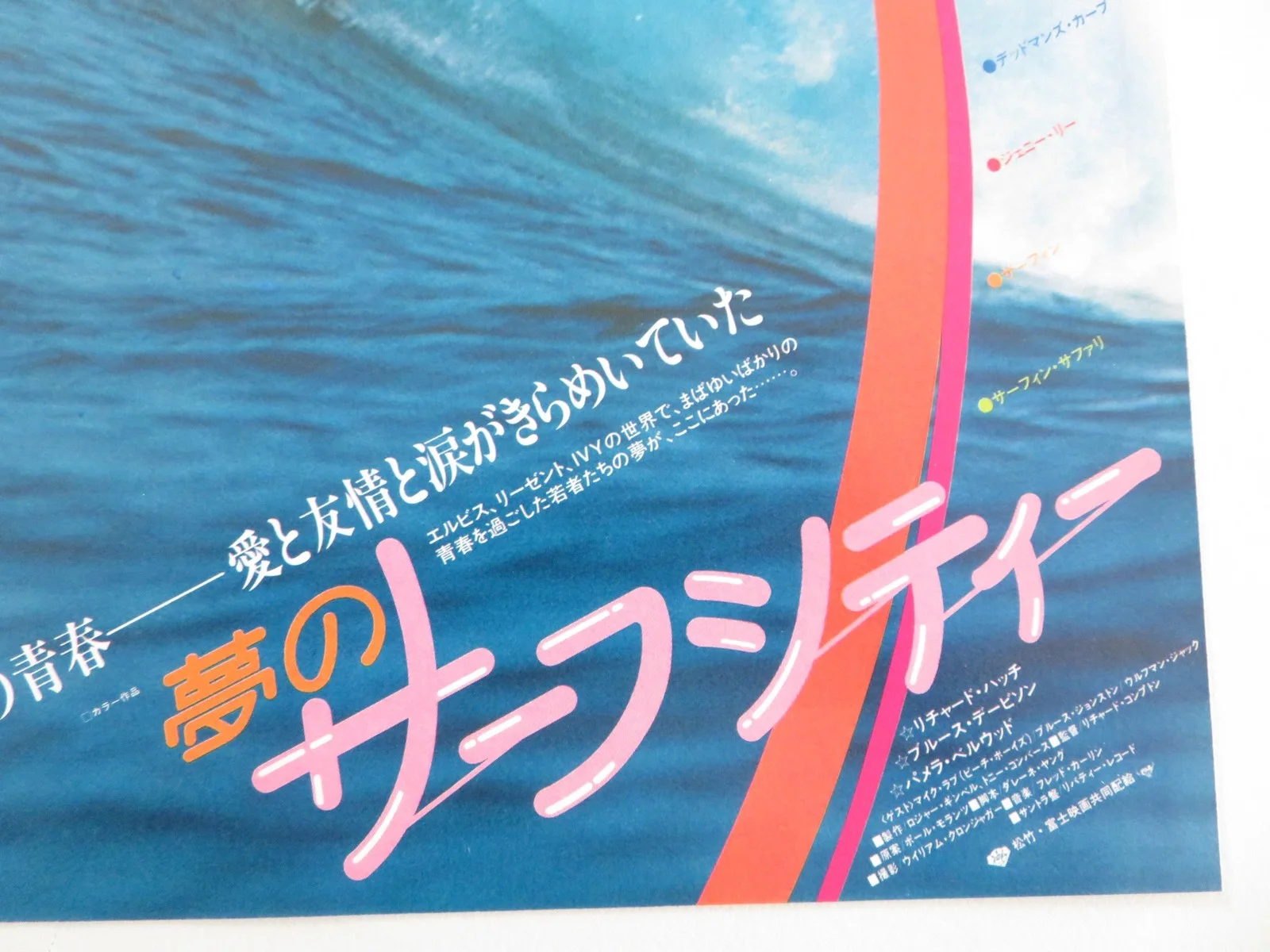 Deadman's Curve Japanese Chirashi (B5) Poster Richard Hatch Bruce Davison 1978, изображение 2