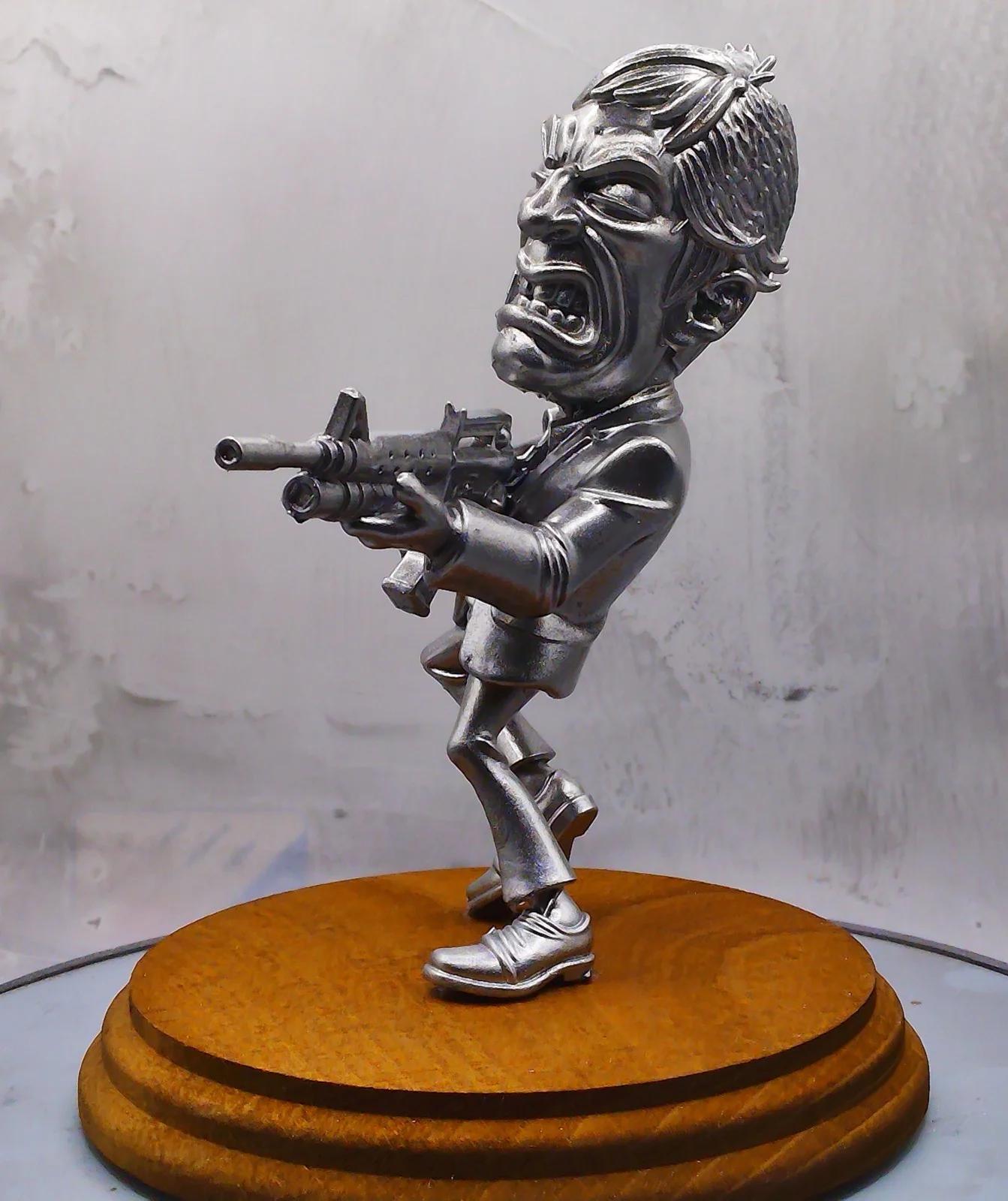 Al Pacino 'Scarface' Statue - Metallic Silver Finish from Cave Craft, image 2