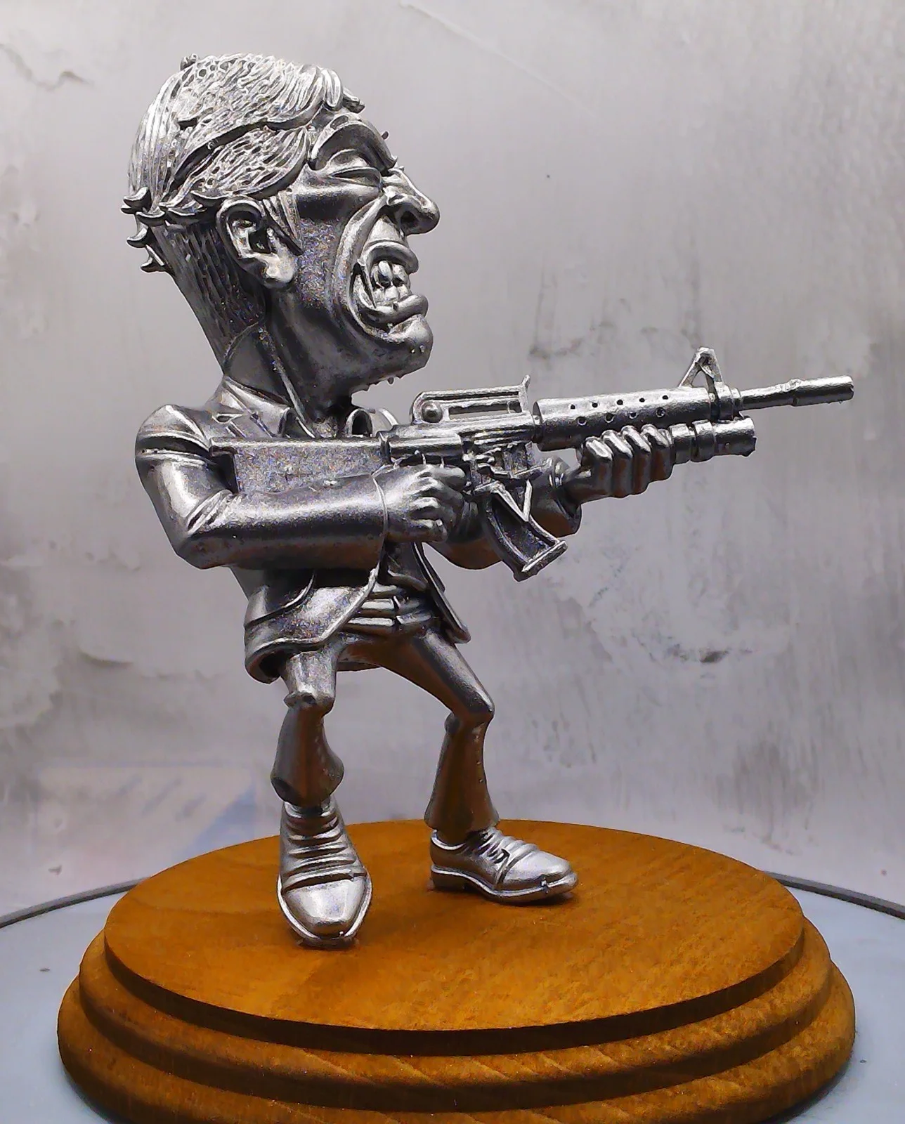 Al Pacino 'Scarface' Statue - Metallic Silver Finish from Cave Craft, image 4