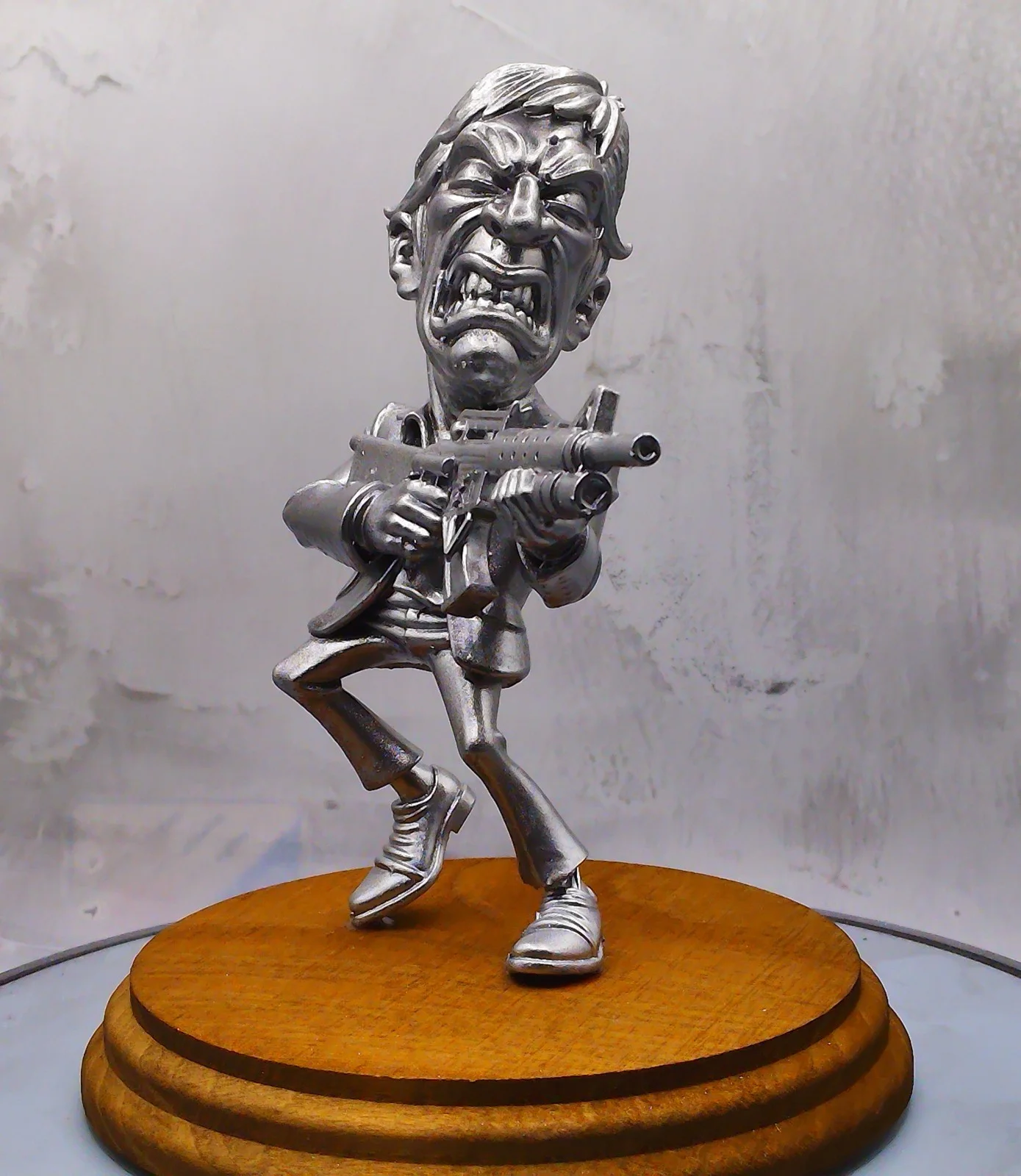 Al Pacino 'Scarface' Statue - Metallic Silver Finish from Cave Craft, image 5