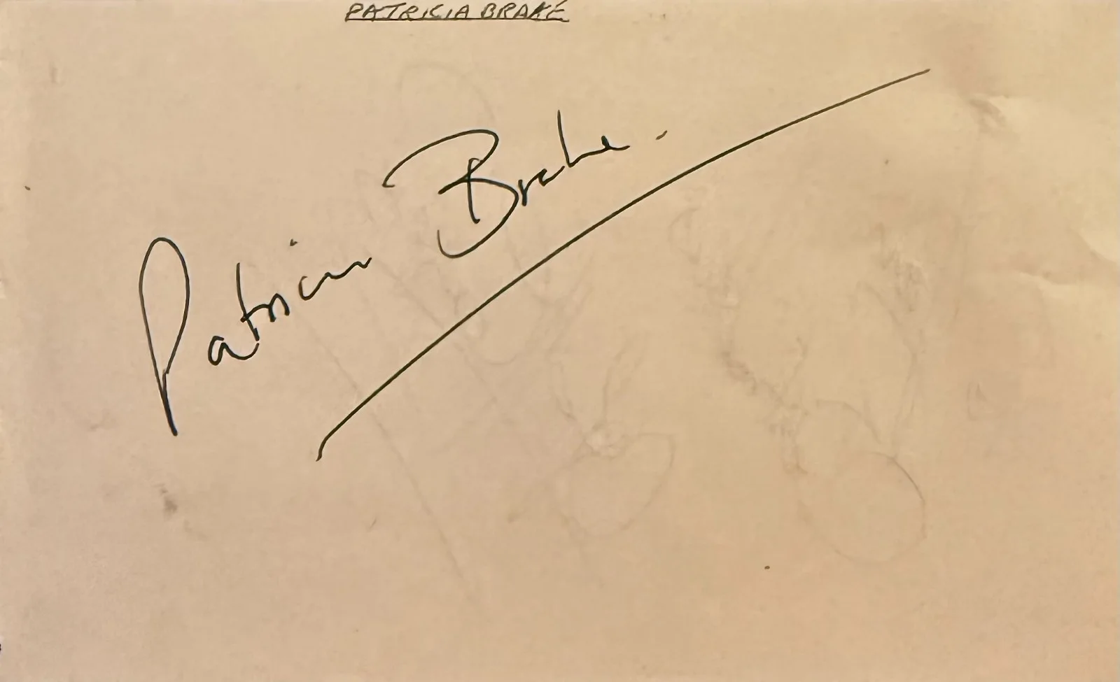 Patricia Brake, Geoff Capes — PATRICIA BRAKE & GEOFF CAPES Dual Signed Autograph 3x5 ALBUM PAGE LORNA DOONE, изображение 3