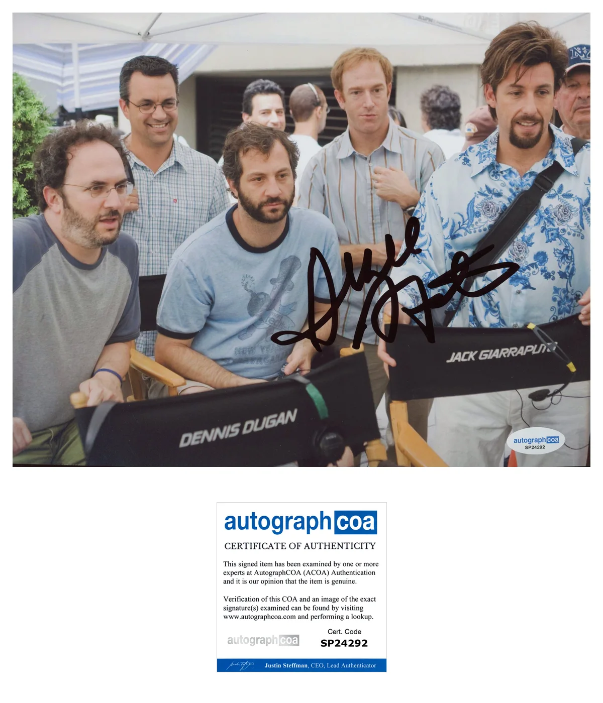 Judd Apatow — Judd Apatow Director Signed YOU DON'T MESS WITH THE ZOHAN 8x10 Photo PROOF ACOA