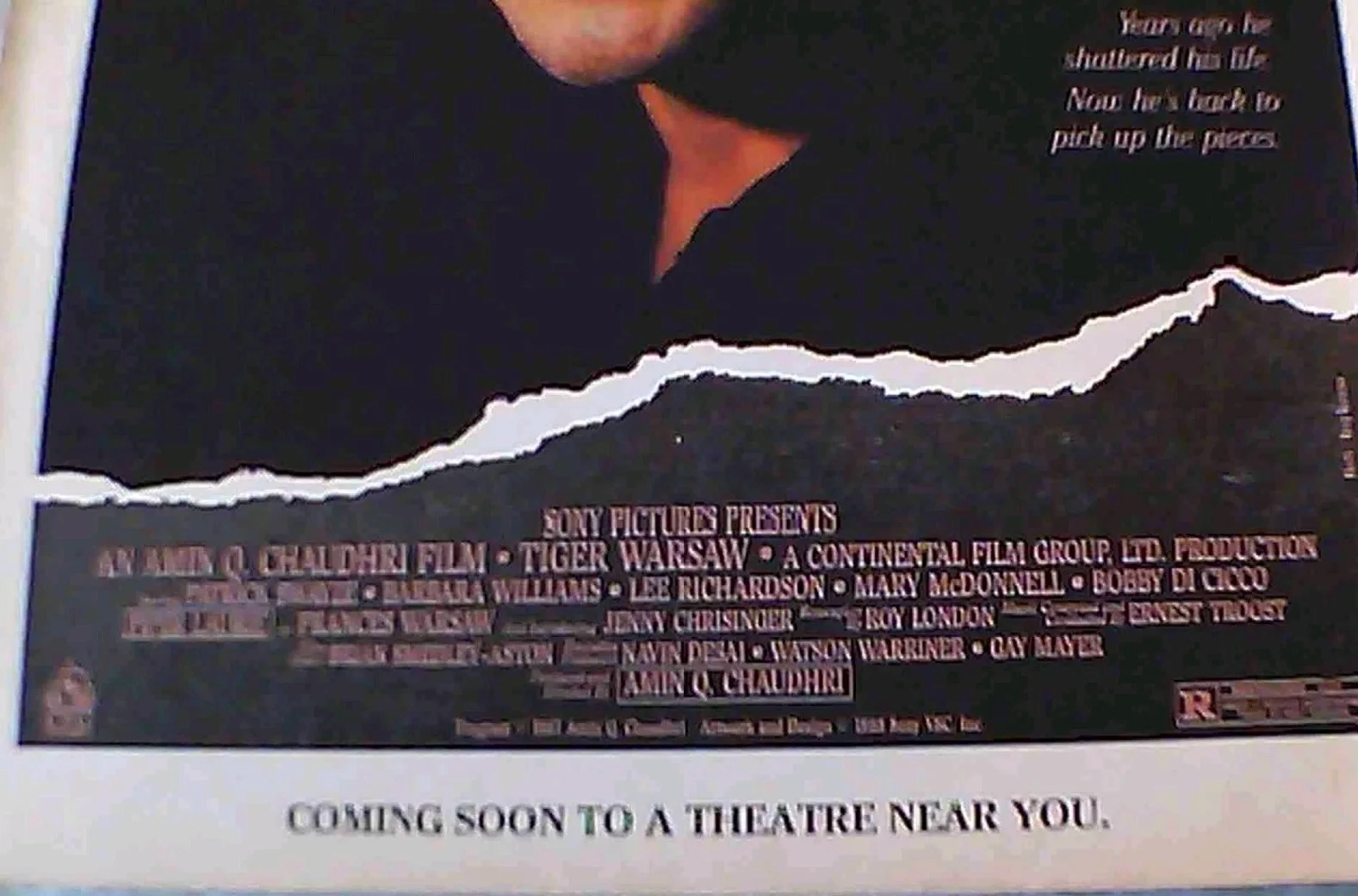 PATRICK SWAYZE in 'Tiger Warsaw' - 1988 - Original Vintage Film Magazine Poster, изображение 3