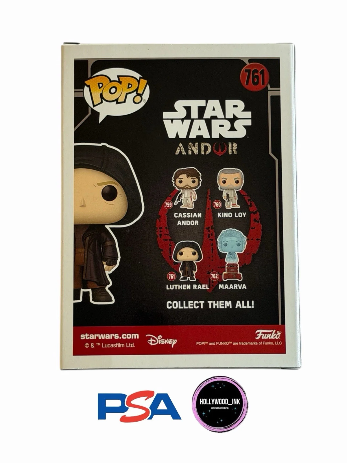 Stellan Skarsgard — STELLAN SKARSGARD SIGNED LUTHEN RAEL ANDOR STAR WARS FUNKO AUTOGRAPH PSA/DNA-A, изображение 5
