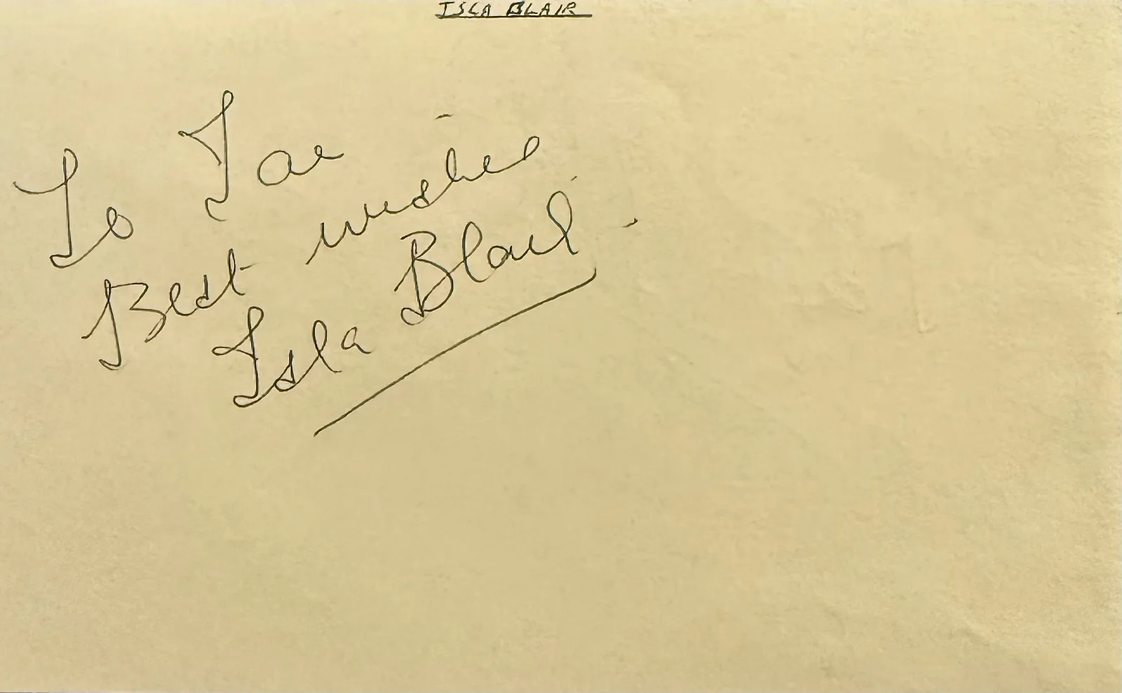 Magnus Pyke, Isla Blair — MAGNUS PYKE & ISLA BLAIR Dual Signed Autographed 3"x5" ALBUM PAGE The Advocates, изображение 2