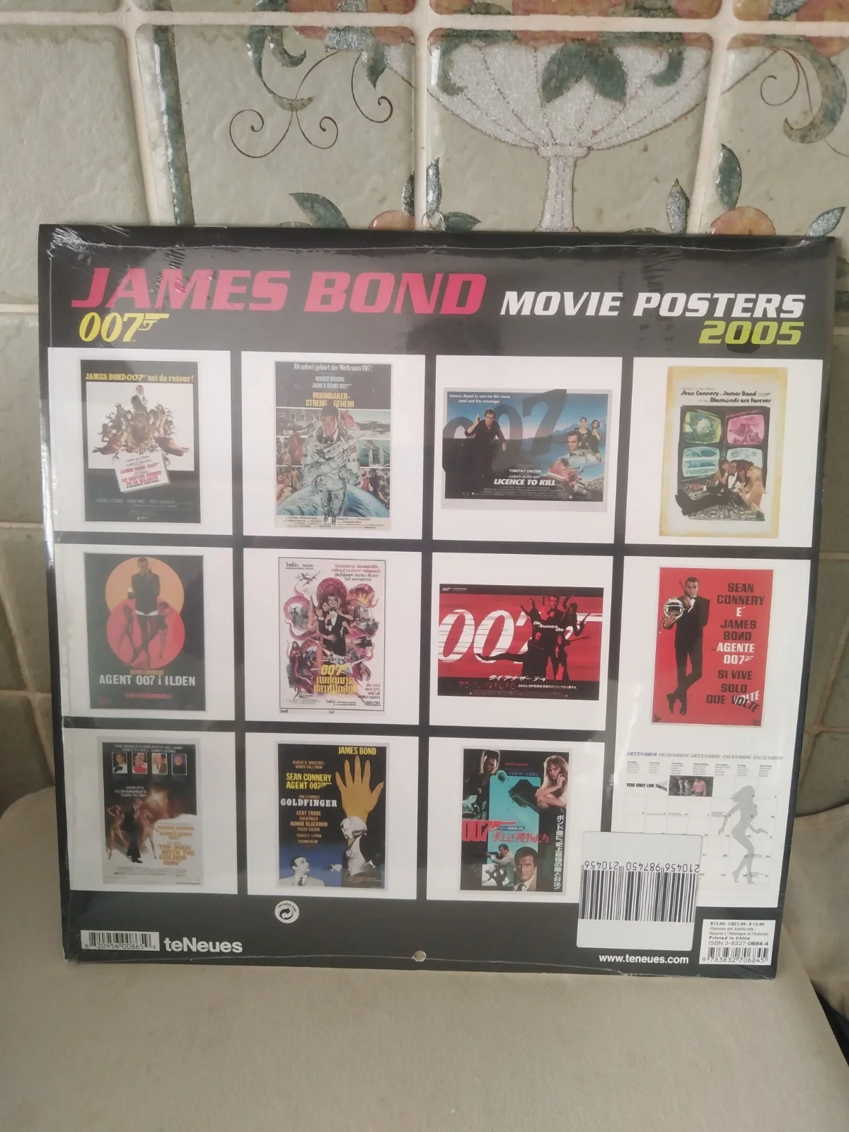 James Bond Calendar 2005 Movie Posters Sealed teNeues Collectable, image 3