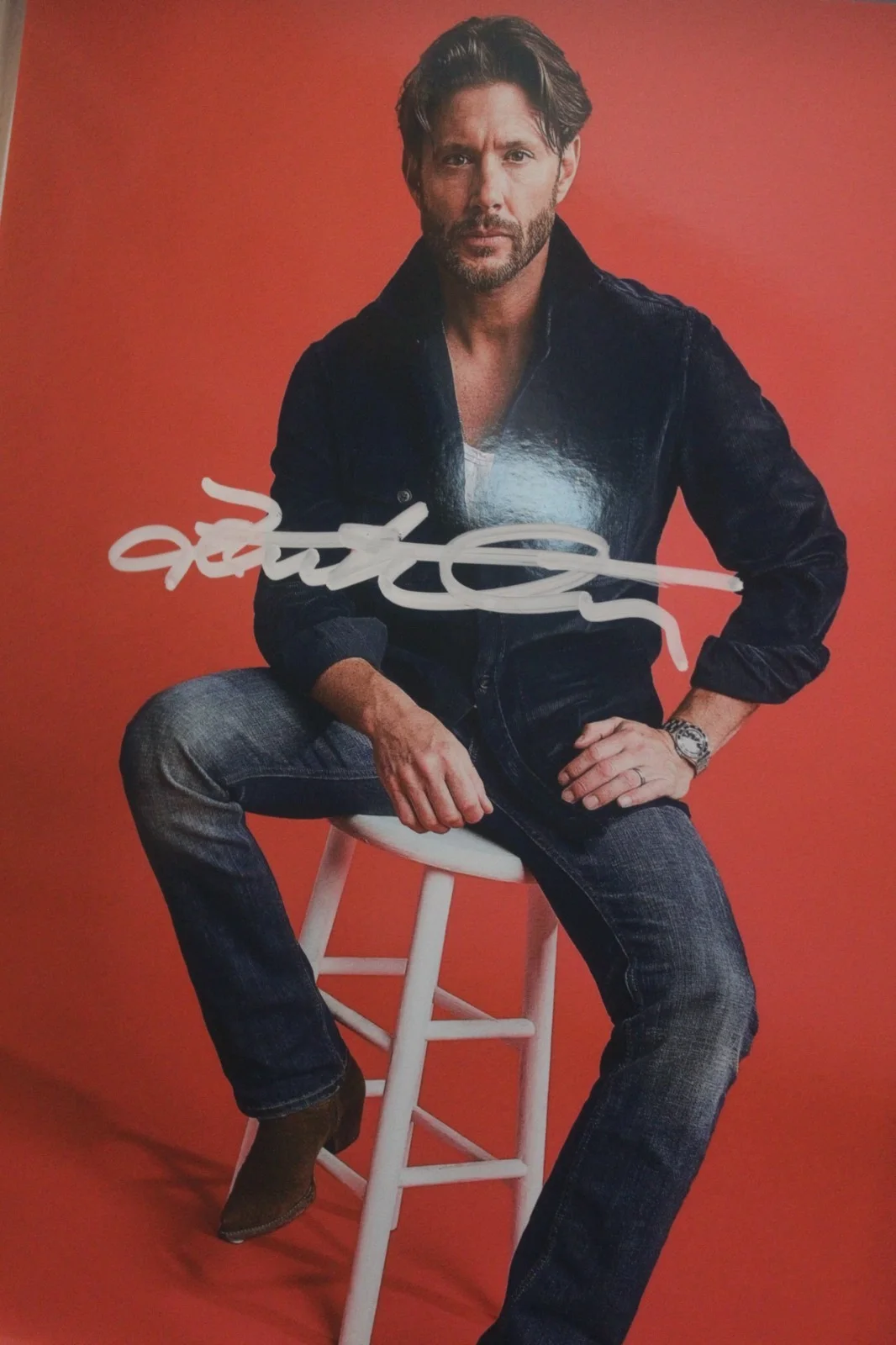 Jensen Ackles — Signed Poster - 8.5x11 - Jensen Ackles - Countdown, Tracker, Supernatural +COA, image 2