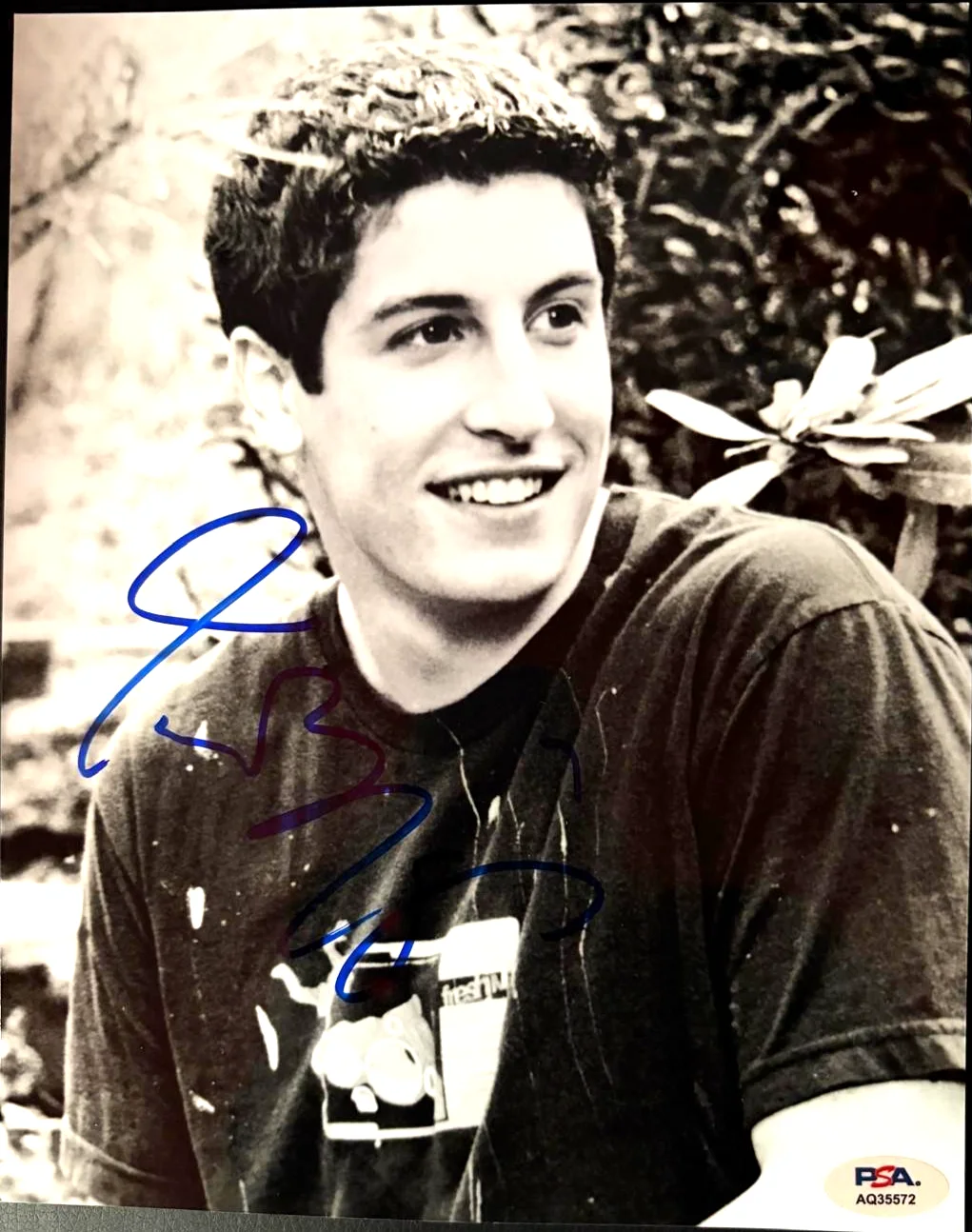 Jason Biggs — JASON BIGGS SIGNED AUTOGRAPHED 8X10 PHOTO AMERICAN PIE ORANGE NEW BLACK PSA COA