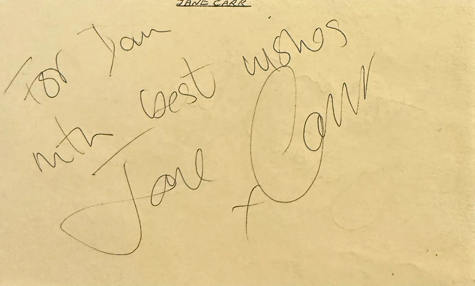 Julian Glover, Jane Carr — JULIAN GLOVER & JANE CARR Dual Signed Autographed 3"x5" ALBUM PAGE Indiana Jones, изображение 4