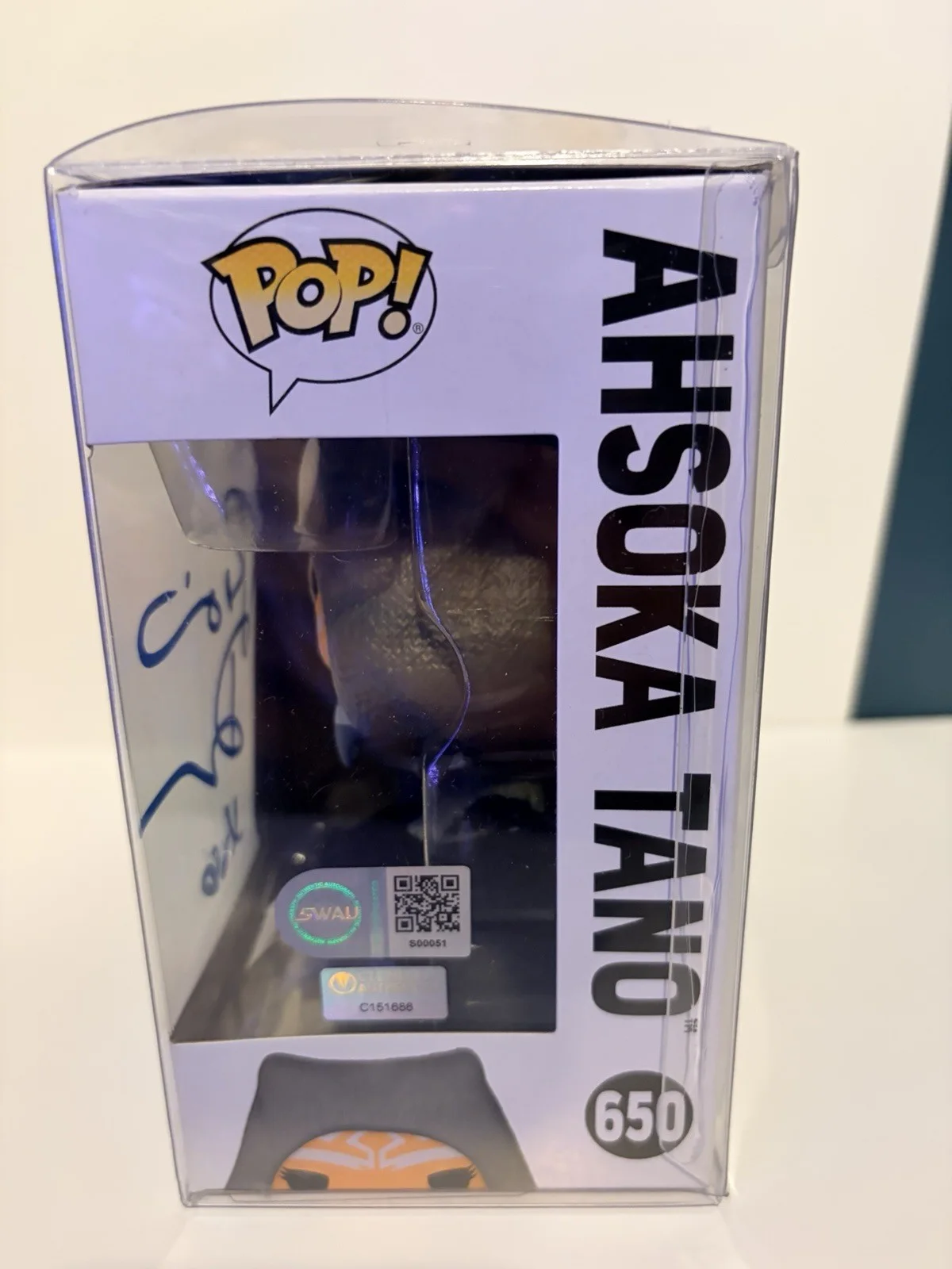 Funko Pop Star Wars Ahsoka Rosario Dawson Signed Autograph with COA, image 2