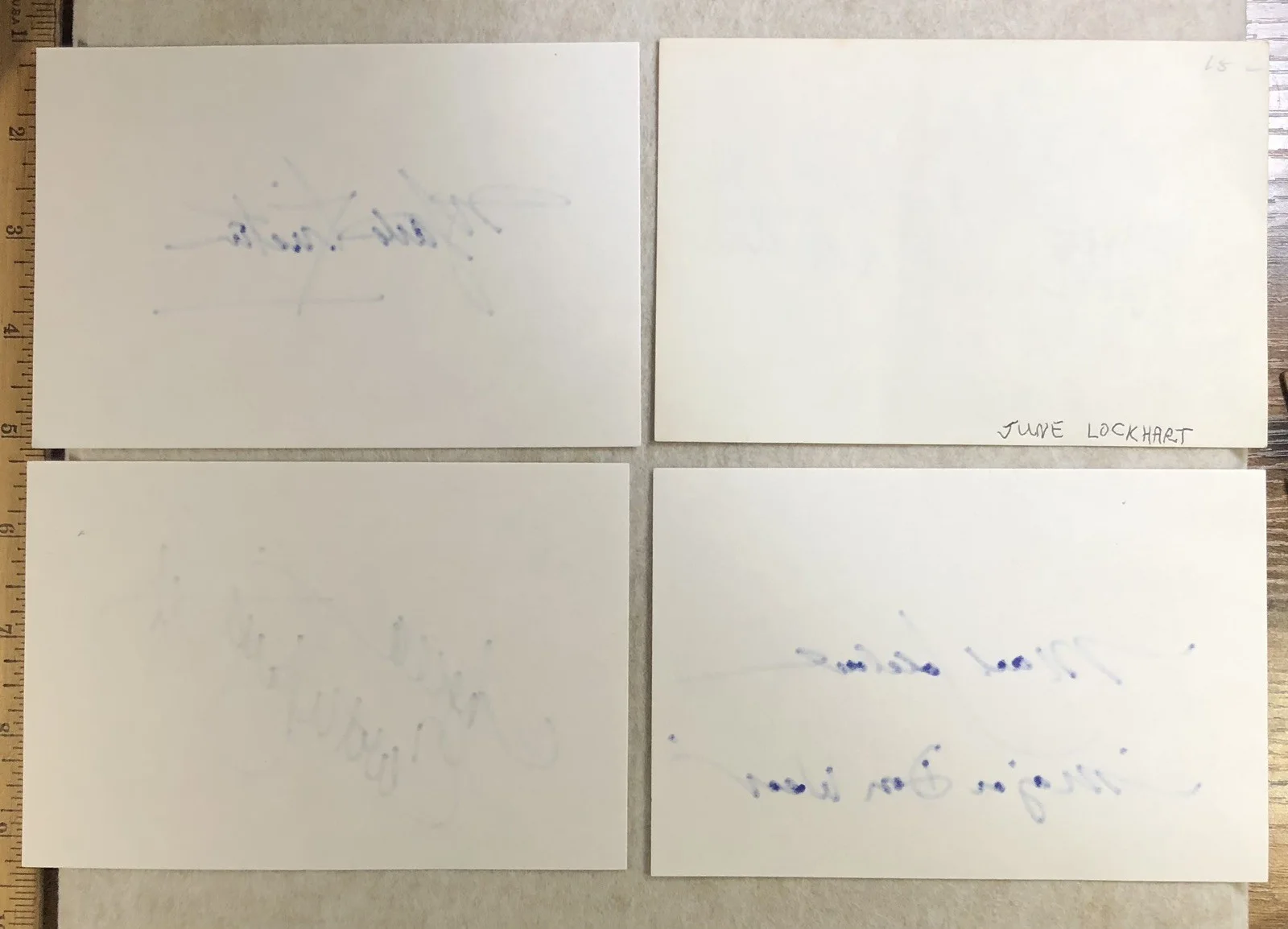 Angela Cartwright June Lockhart Marta Kristen Mark Goddard — LOST IN SPACE LOT MARK G. JUNE LOCKHART M. KRISTEN A. CARTWRIGHT AUTOGRAPH, image 2
