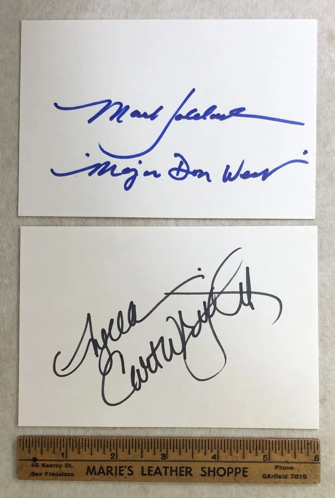 Angela Cartwright June Lockhart Marta Kristen Mark Goddard — LOST IN SPACE LOT MARK G. JUNE LOCKHART M. KRISTEN A. CARTWRIGHT AUTOGRAPH, image 4