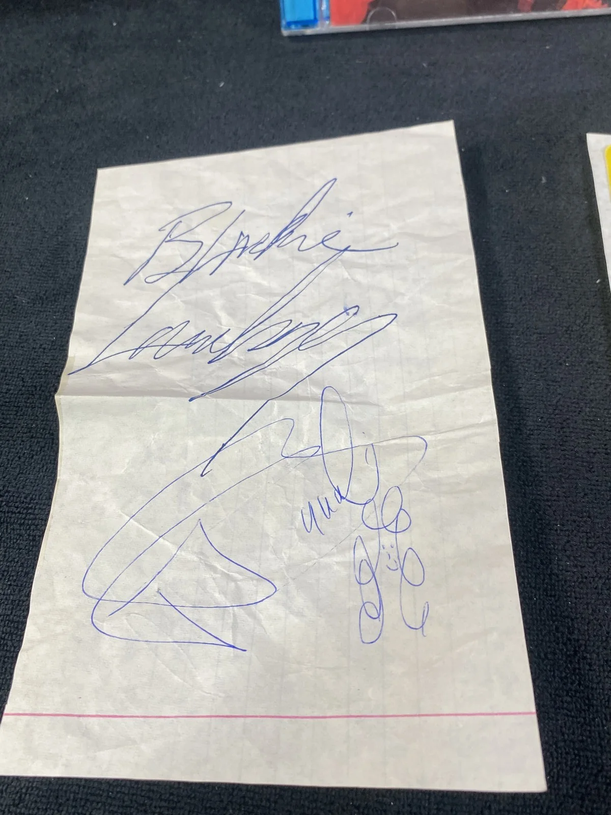 W.A.S.P. Live in the Raw CD Signed Autographs 1989 Guest Pass Heavy Metal, изображение 5