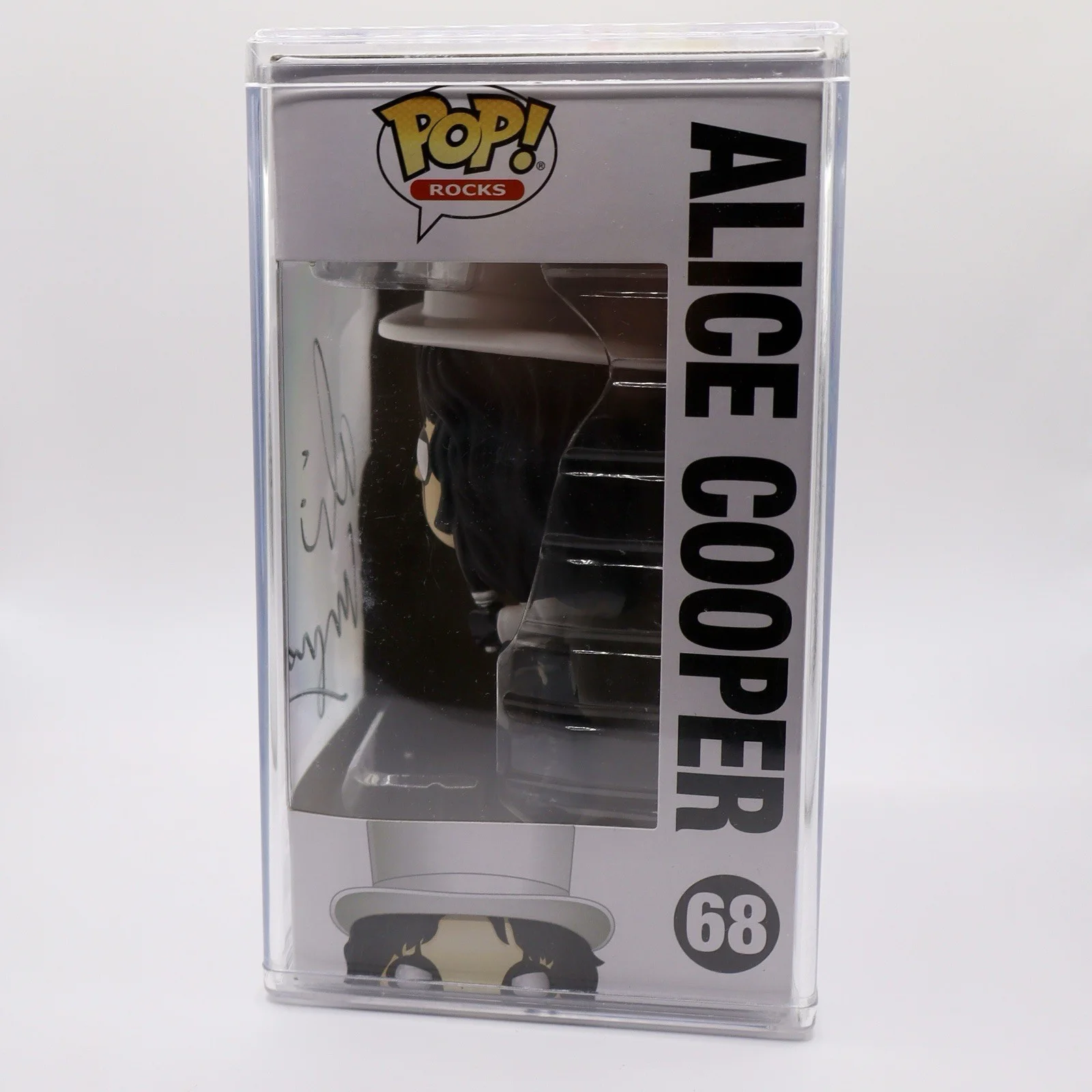 Funko Pop! Rocks Alice Cooper #68 Signed Top Hat Collectible Figure, image 2