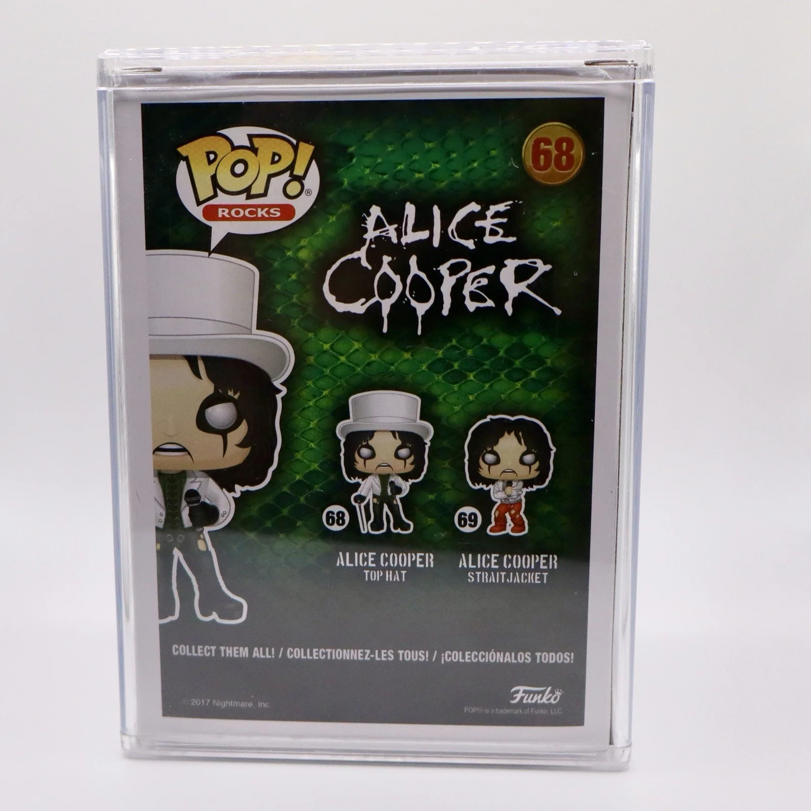 Funko Pop! Rocks Alice Cooper #68 Signed Top Hat Collectible Figure, image 3
