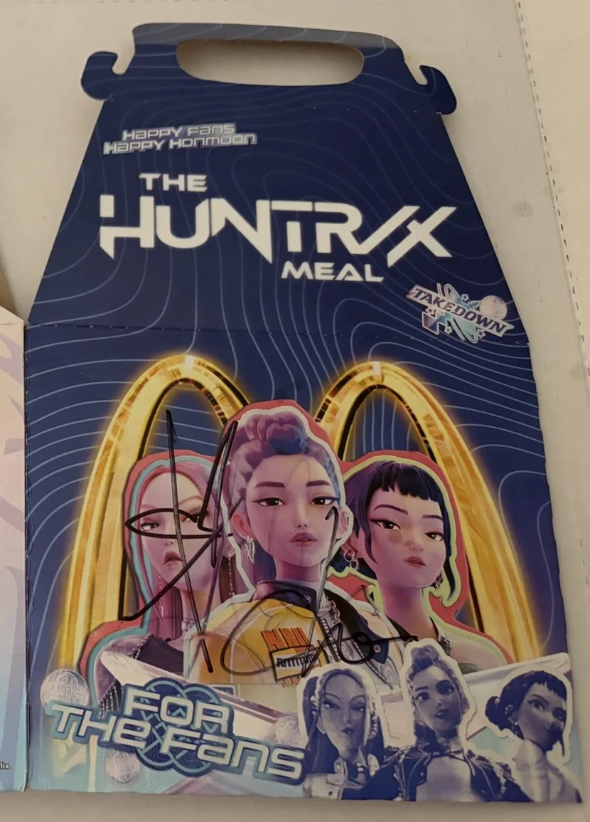 Arden Cho — K Pop Demon Hunters McDonald’s Signed Autograph Box Arden Cho Kevin Woo KPOP, изображение 2