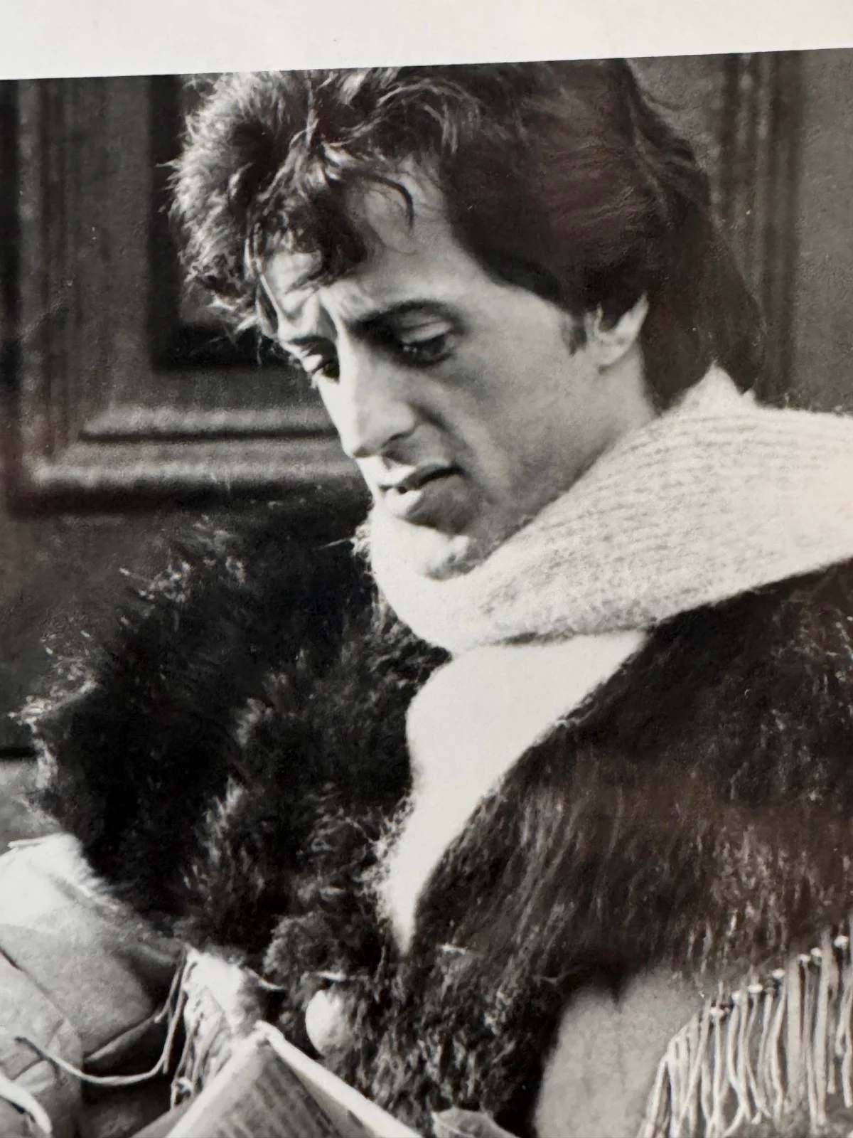 VTG SYLVESTER STALLONE & KENT JOHNSON BTS CANDID 10X8 PHOTO - ROCKY V? ESTATE, изображение 5