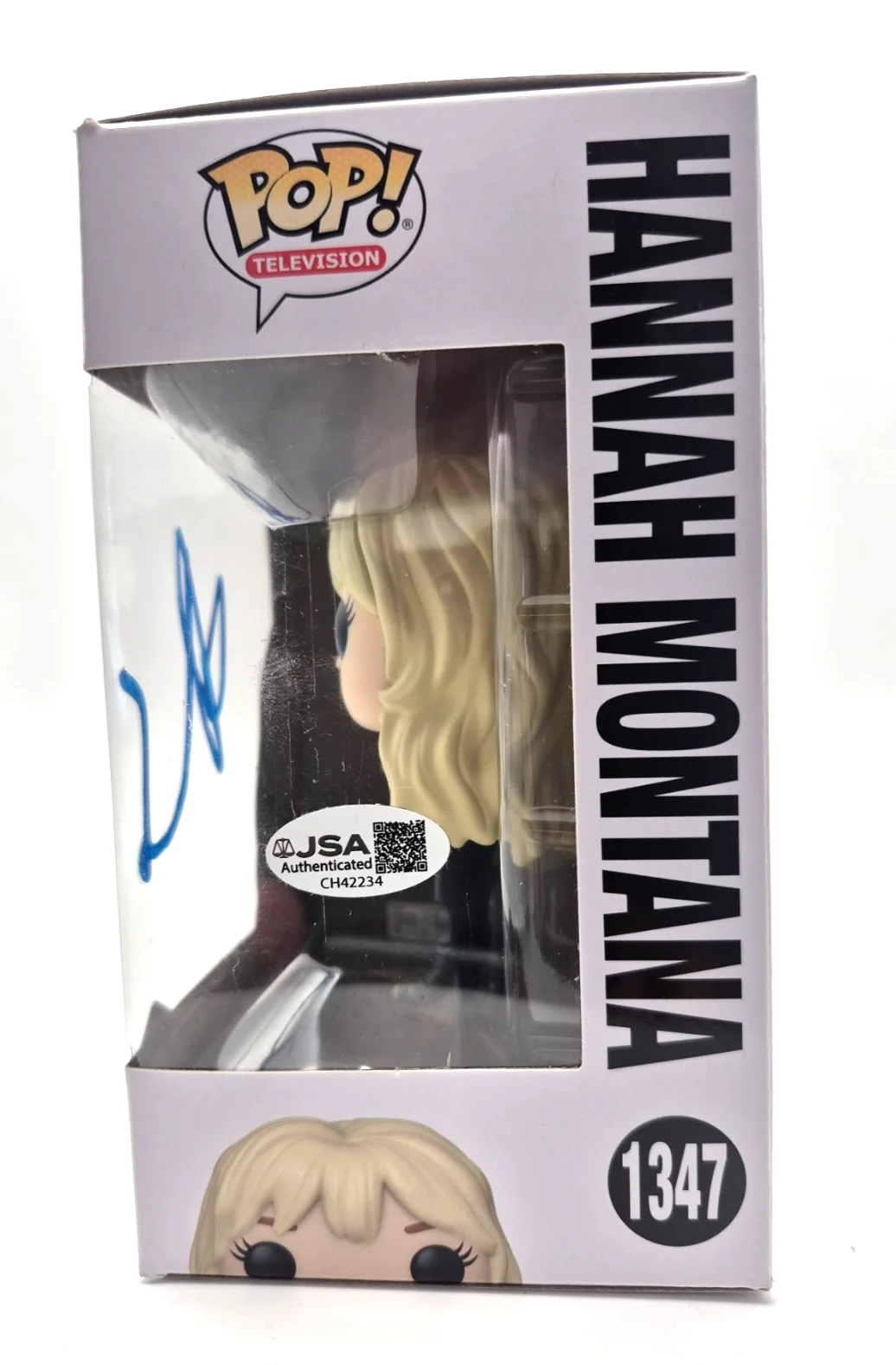 Miley Cyrus — MILEY CYRUS SIGNED AUTOGRAPHED HANNAH MONTANA FUNKO POP 1347 DISNEY RARE JSA COA, изображение 3