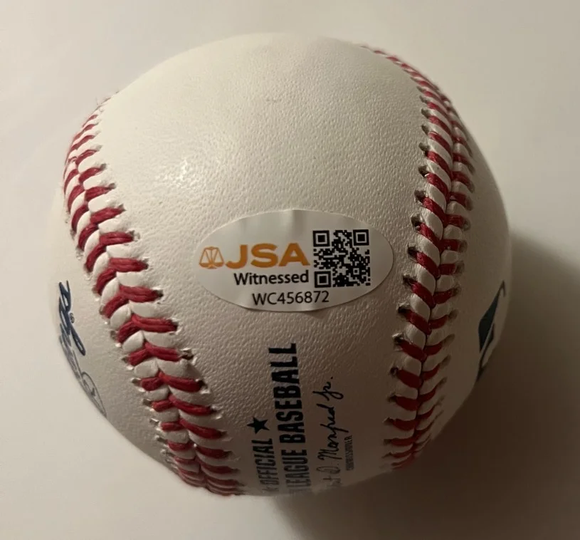 Brooke Shields signed OML Baseball. JSA very RARE!!!!, изображение 3