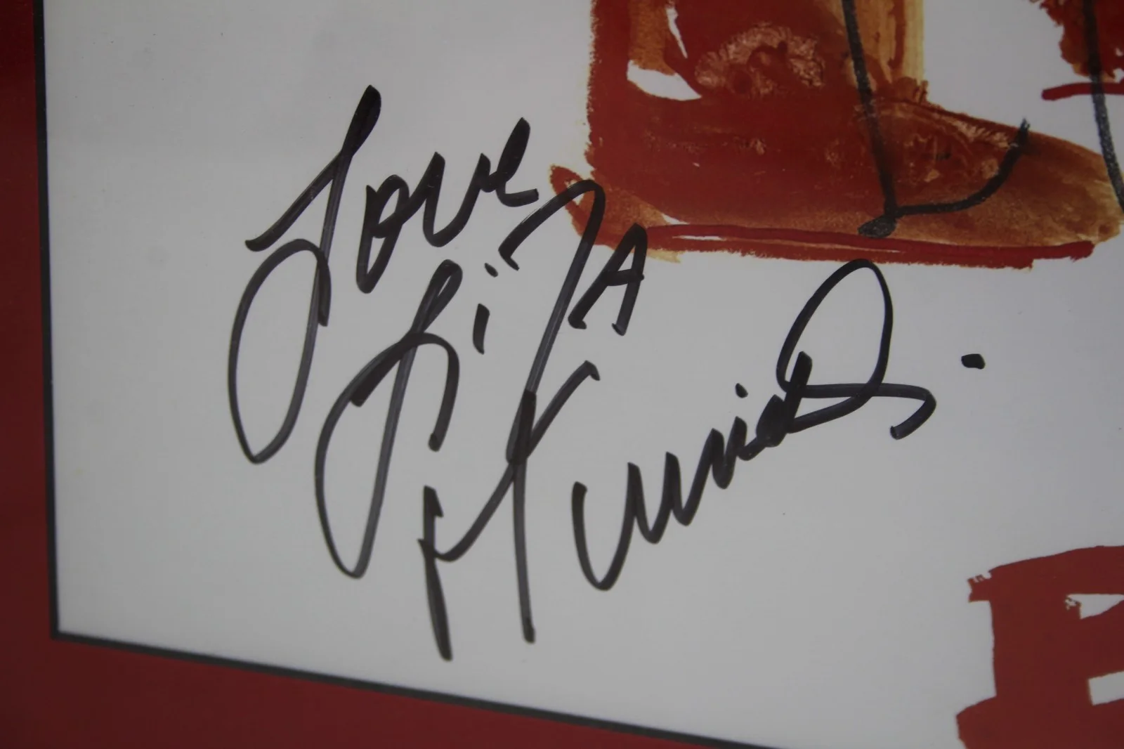 SIGNED Liza Minnelli Concert Poster LIZA’S BACK Artwork by Joe Eula David Gest, изображение 4