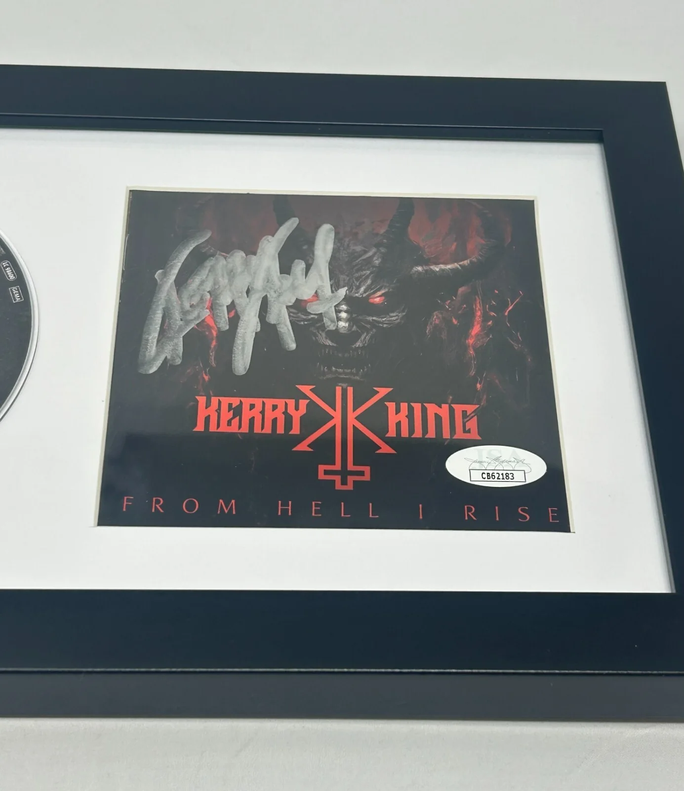 Kerry King signed From Hell I Rise Framed CD Cover JSA COA, image 2