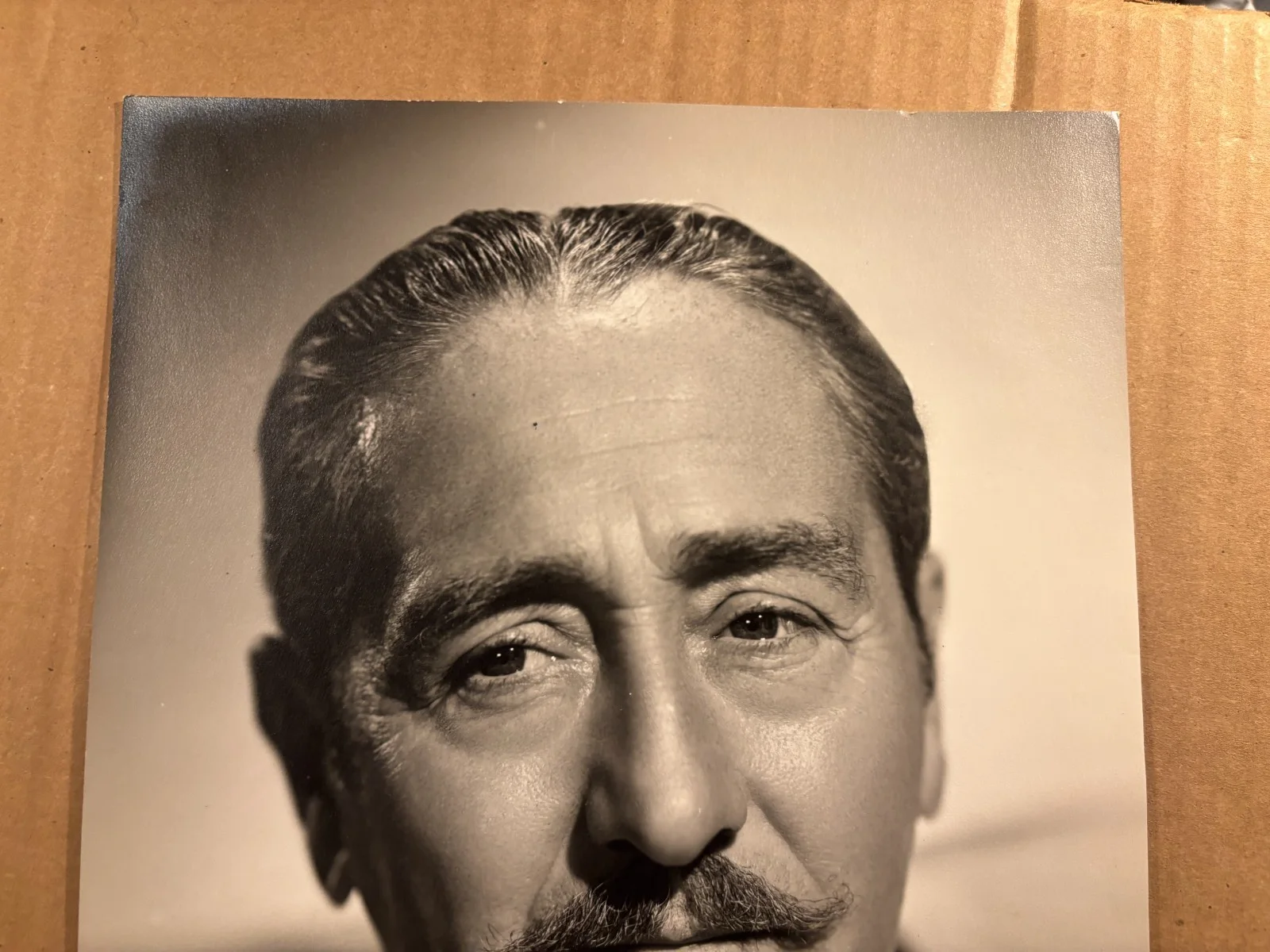 Adolphe Menjou Rare Early Autographed 10/14 Photo 40s Front Page Paths of Glory, изображение 2
