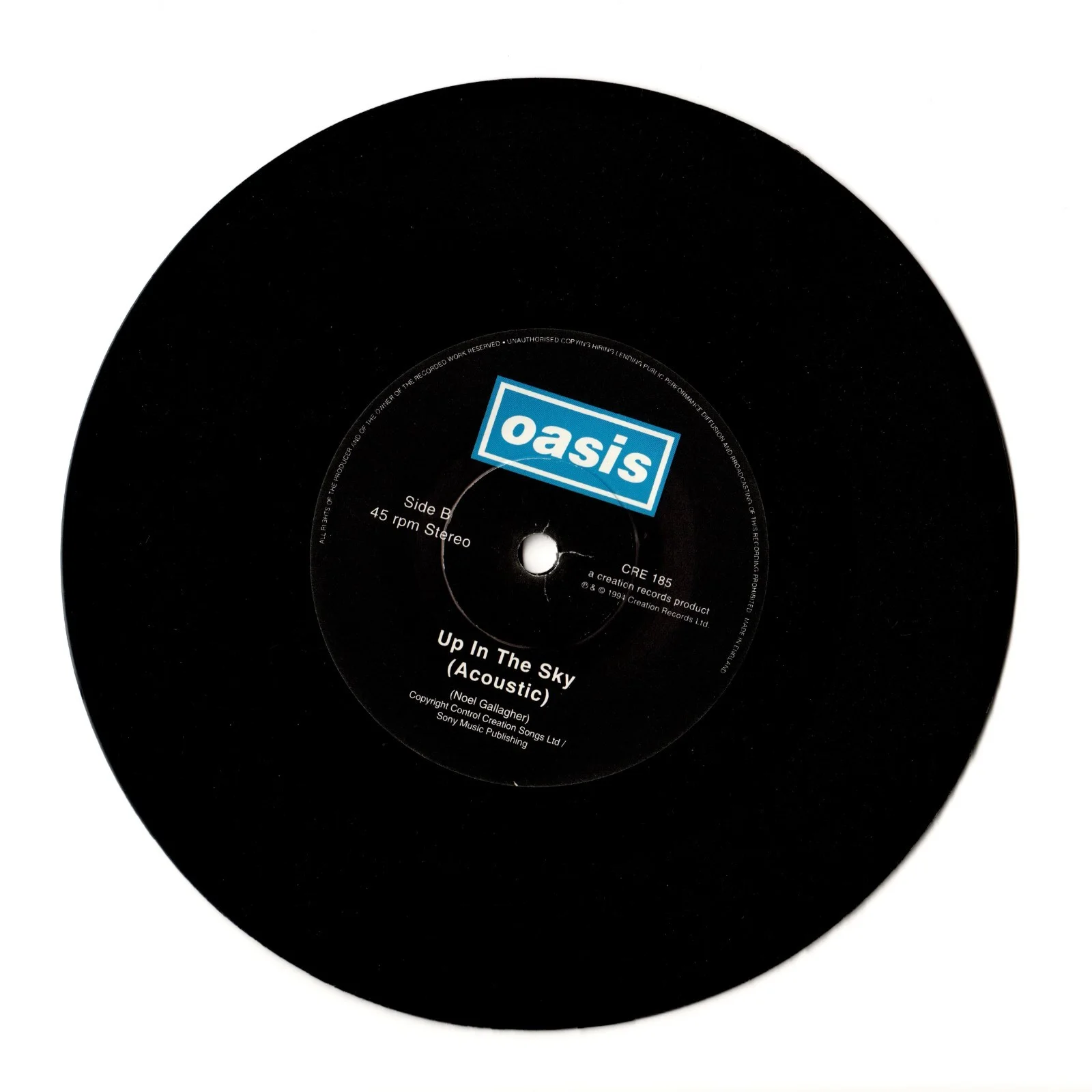 Oasis Signed Live Forever 7" Vinyl Noel & Liam Gallagher - JSA & Beckett LOAs, изображение 5